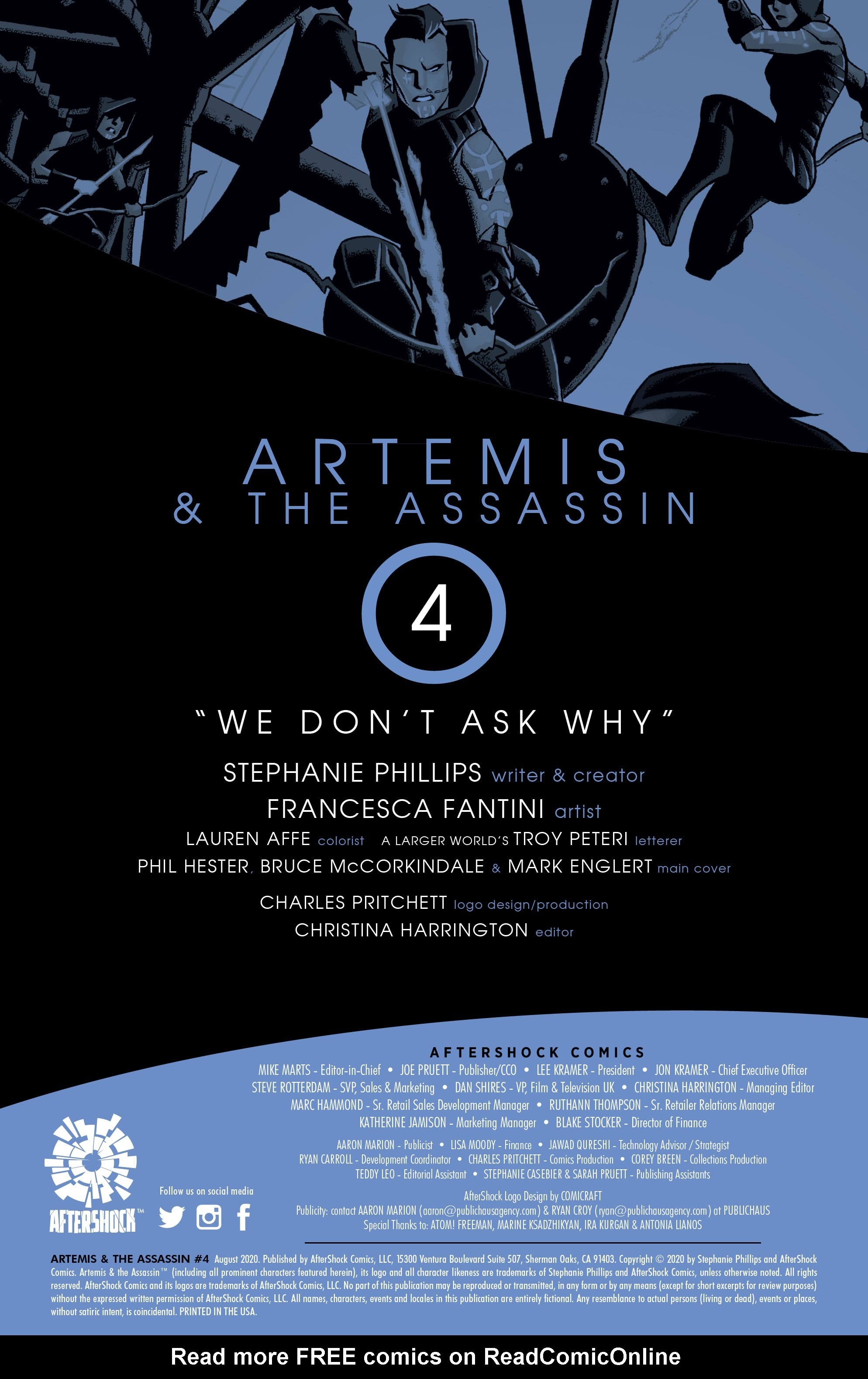 Read online Artemis and the Assassin comic -  Issue #4 - 2