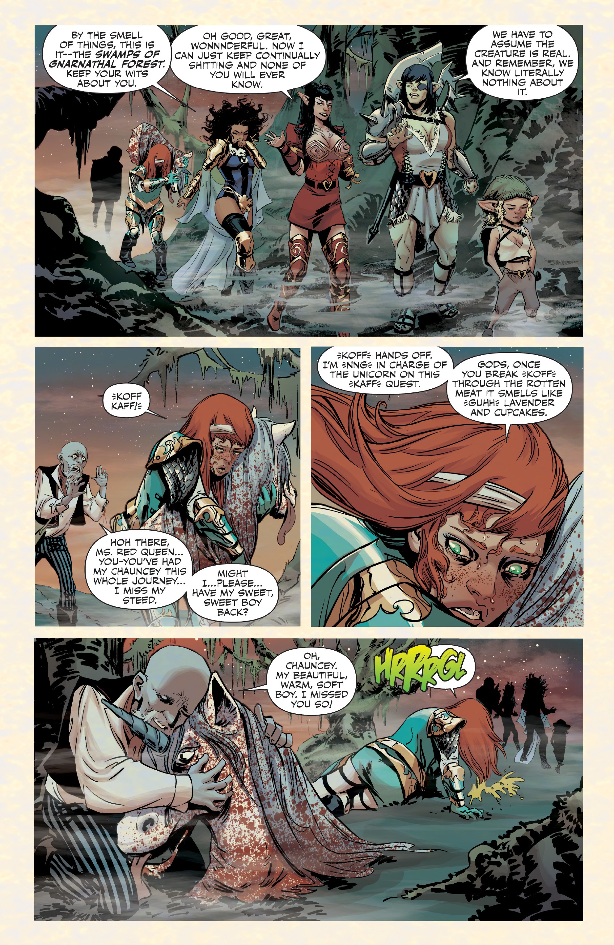 Read online Rat Queens Special: Swamp Romp comic -  Issue # Full - 8