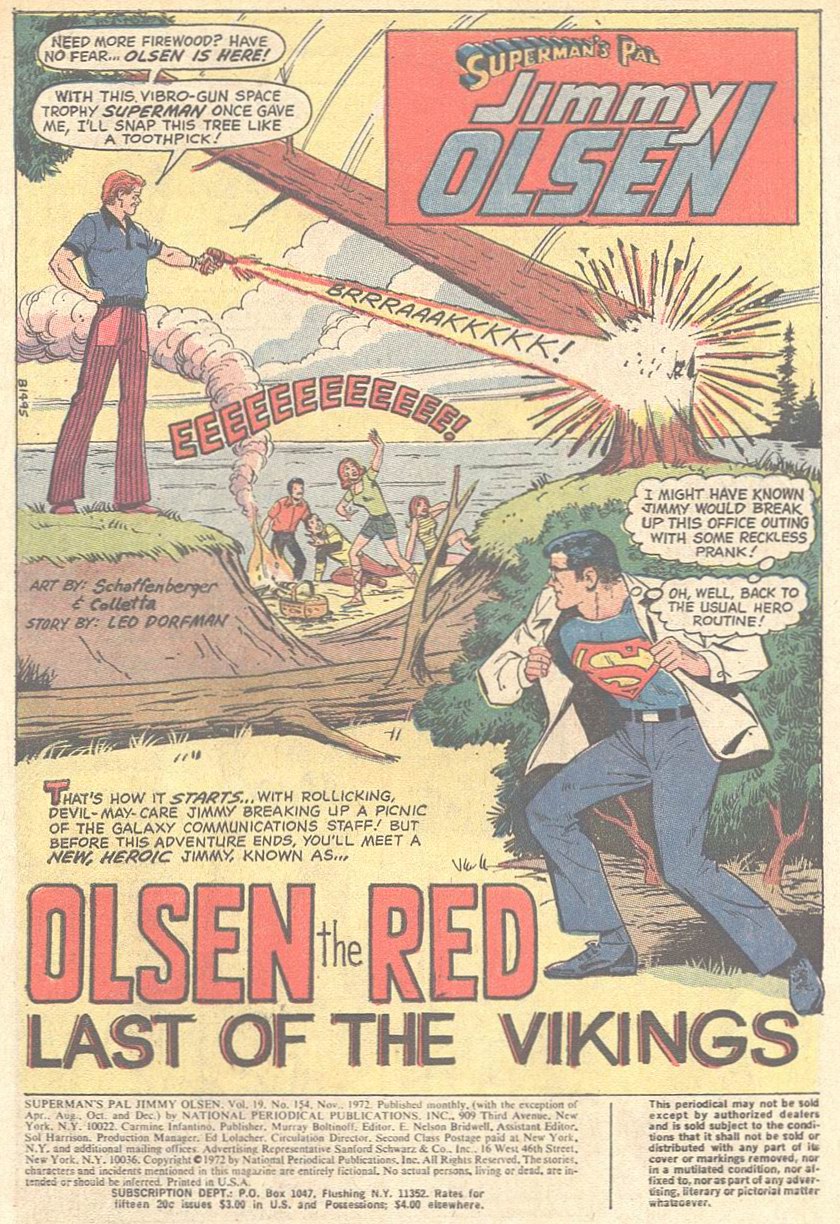 Read online Superman's Pal Jimmy Olsen comic -  Issue #154 - 2
