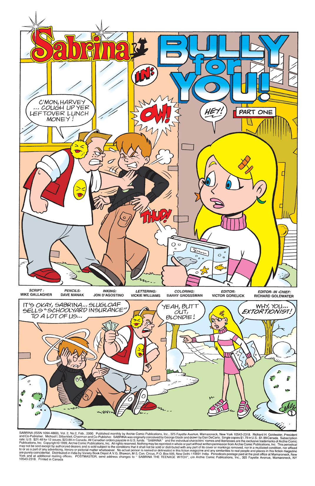 Read online Sabrina the Teenage Witch (2000) comic -  Issue #2 - 2