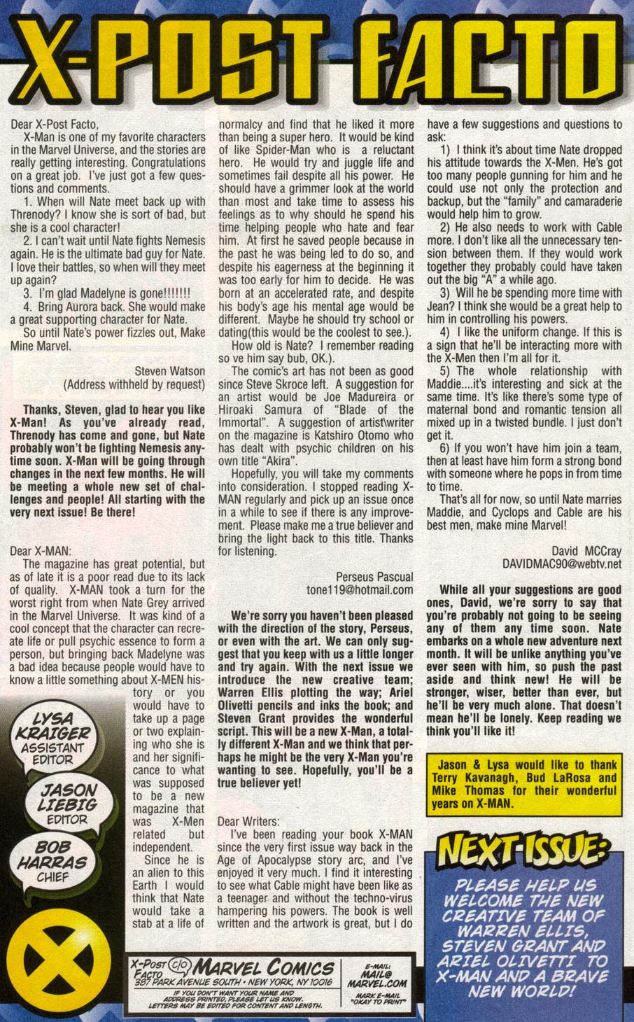 Read online X-Man comic -  Issue #62 - 24