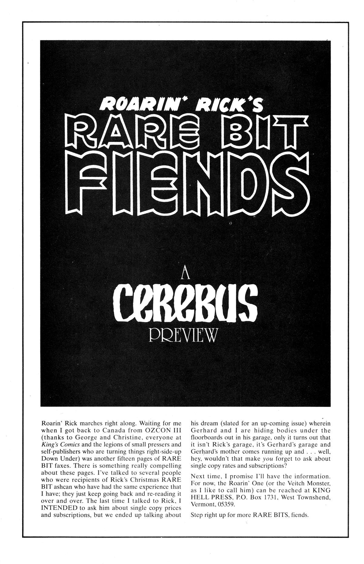 Cerebus Issue #181 #180 - English 30