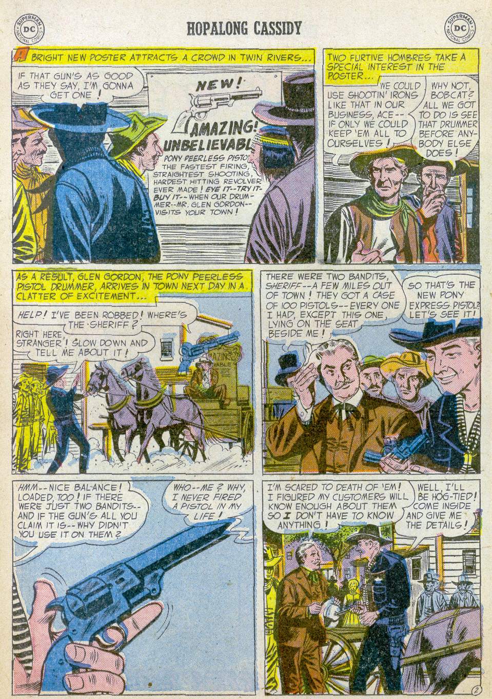 Read online Hopalong Cassidy comic -  Issue #98 - 16