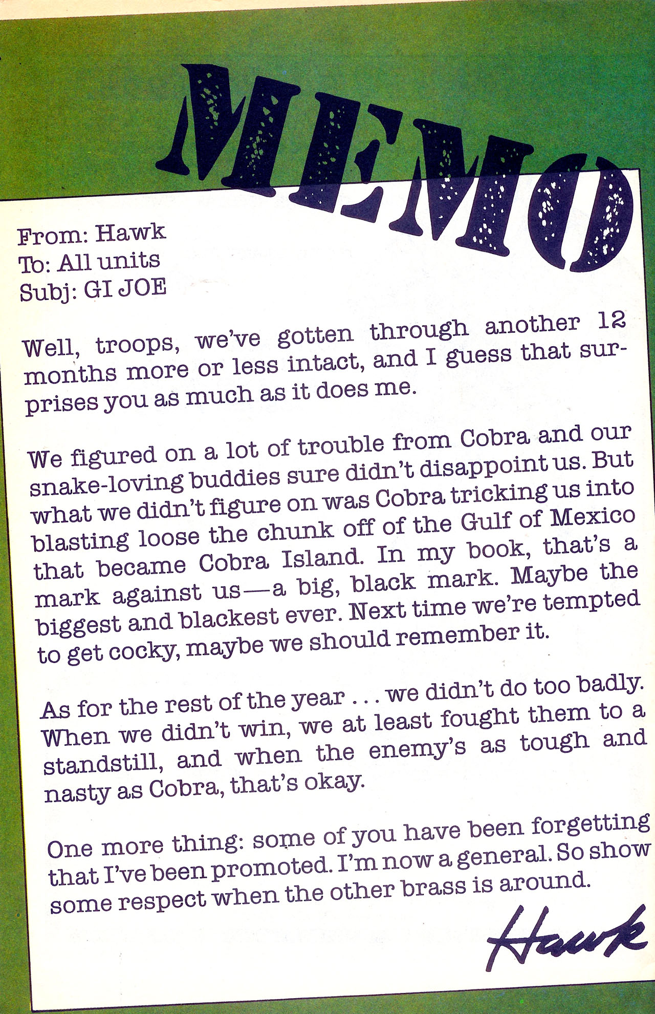 Read online G.I. Joe Yearbook comic -  Issue #2 - 62