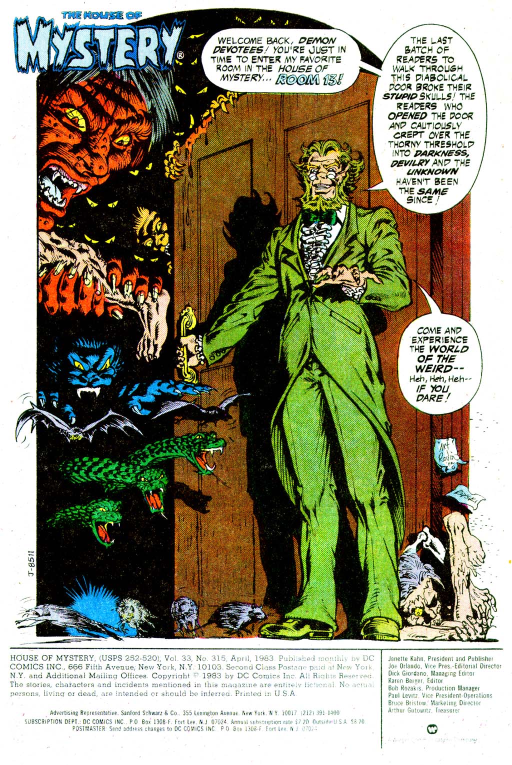 Read online House of Mystery (1951) comic -  Issue #315 - 2