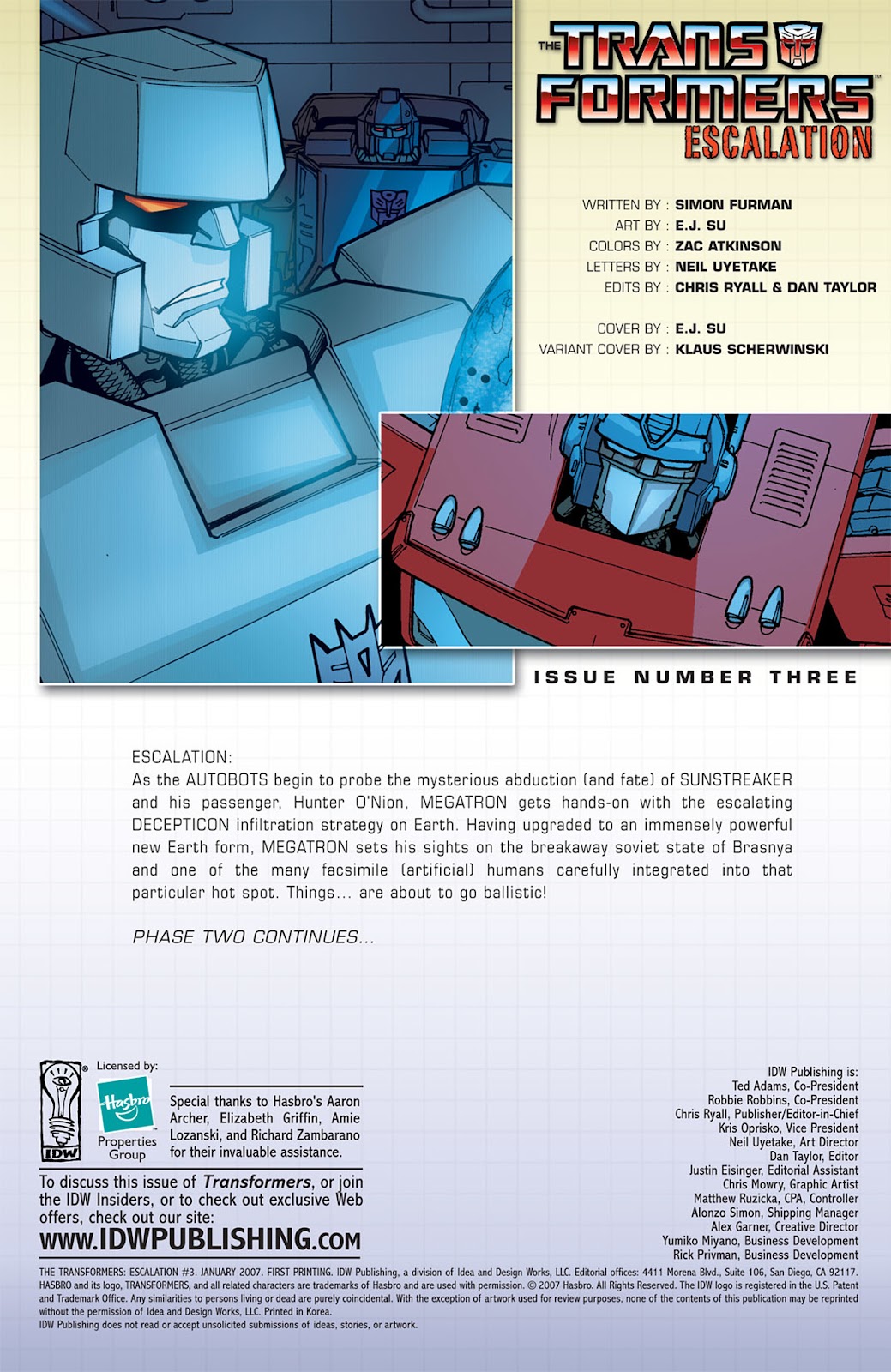 The Transformers: Escalation issue 3 - Page 4