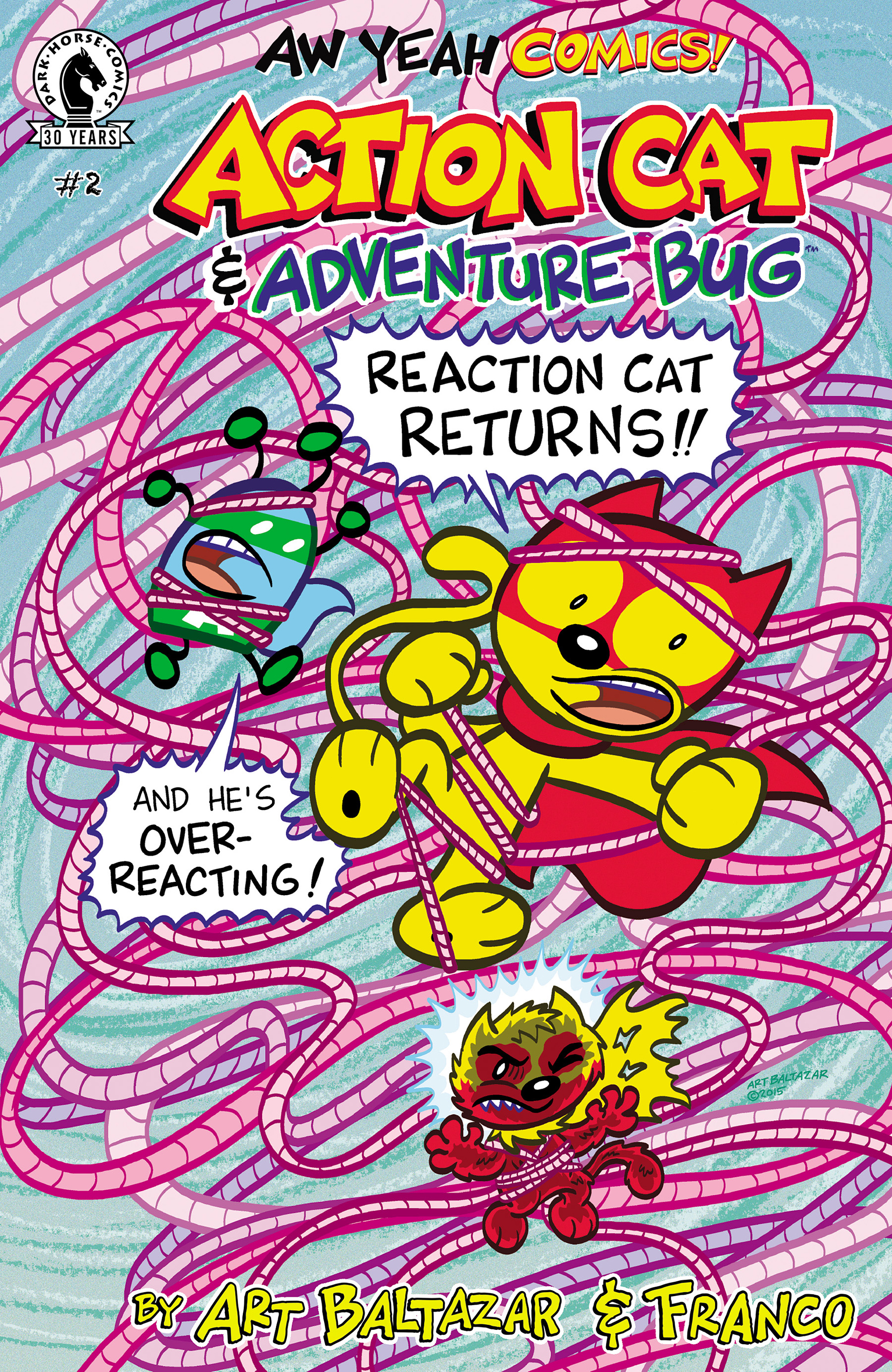 Read online Aw Yeah Comics: Action Cat & Adventure Bug comic -  Issue #2 - 1