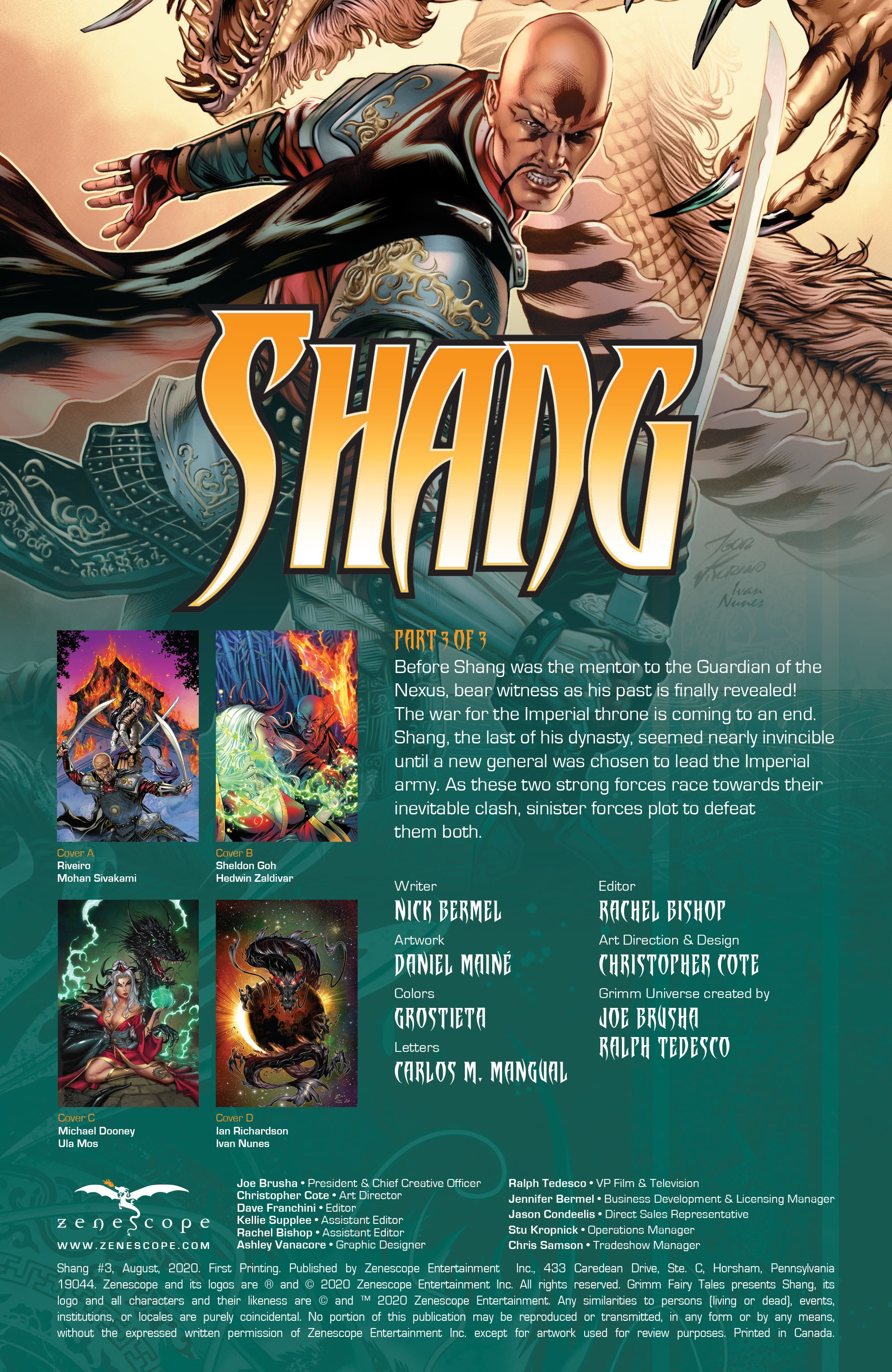 Read online Shang comic -  Issue #3 - 2