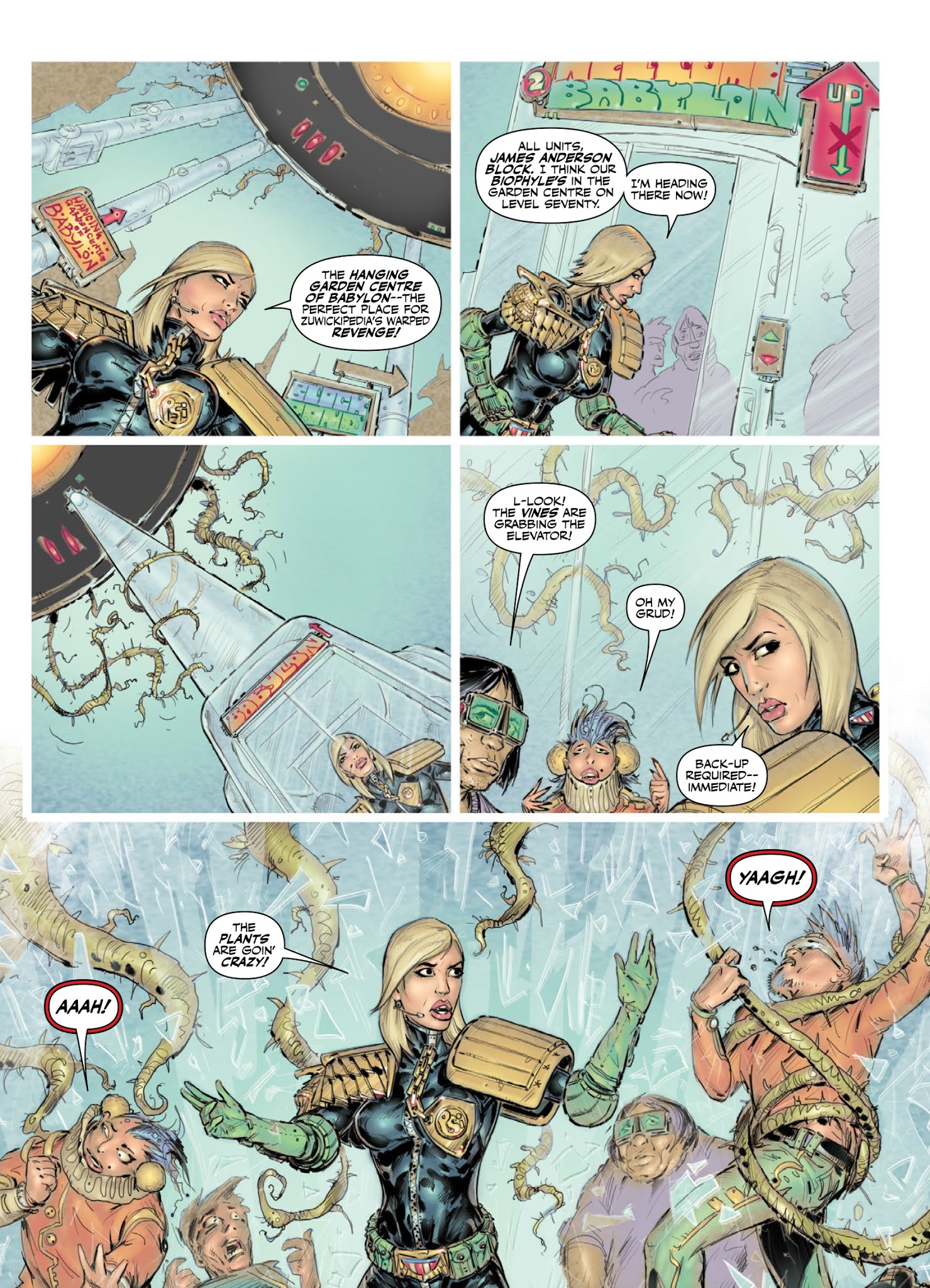 Read online Judge Anderson: The Psi Files comic -  Issue # TPB 5 - 136