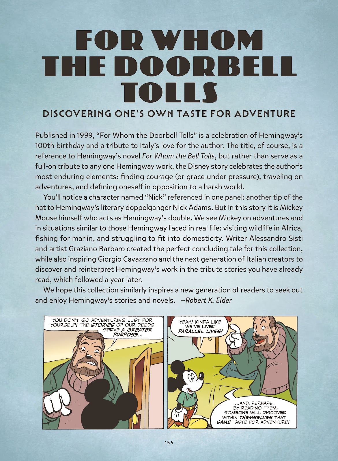 Walt Disney's Mickey and Donald: For Whom the Doorbell Tolls and Other Tales Inspired by Hemingway issue TPB (Part 2) - Page 57