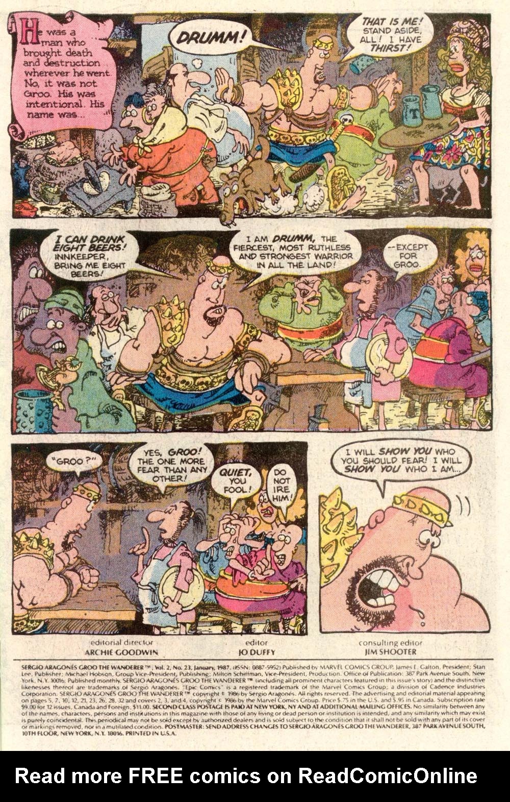 Read online Sergio Aragonés Groo the Wanderer comic -  Issue #23 - 2