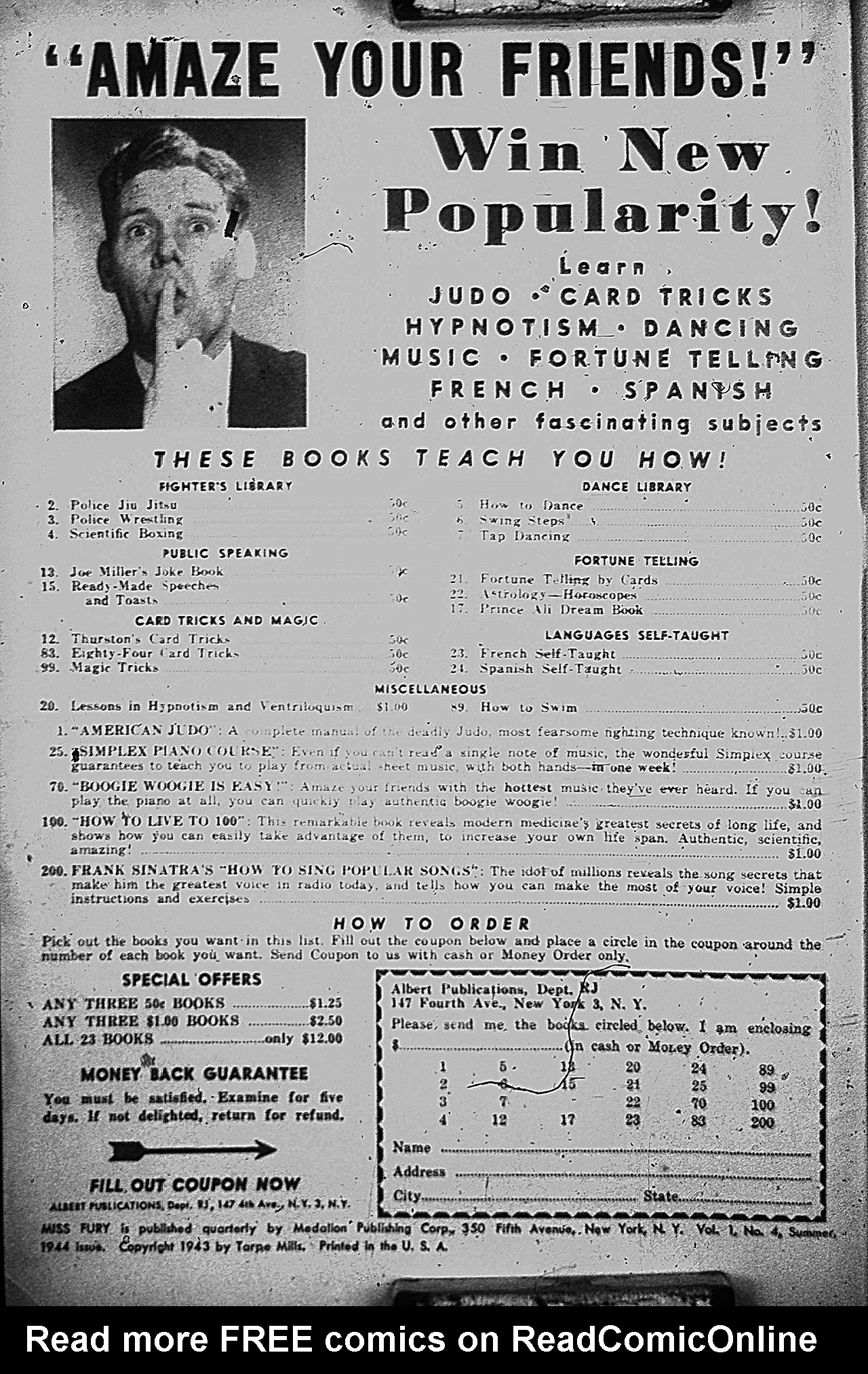 Read online Miss Fury (1942) comic -  Issue #4 - 2