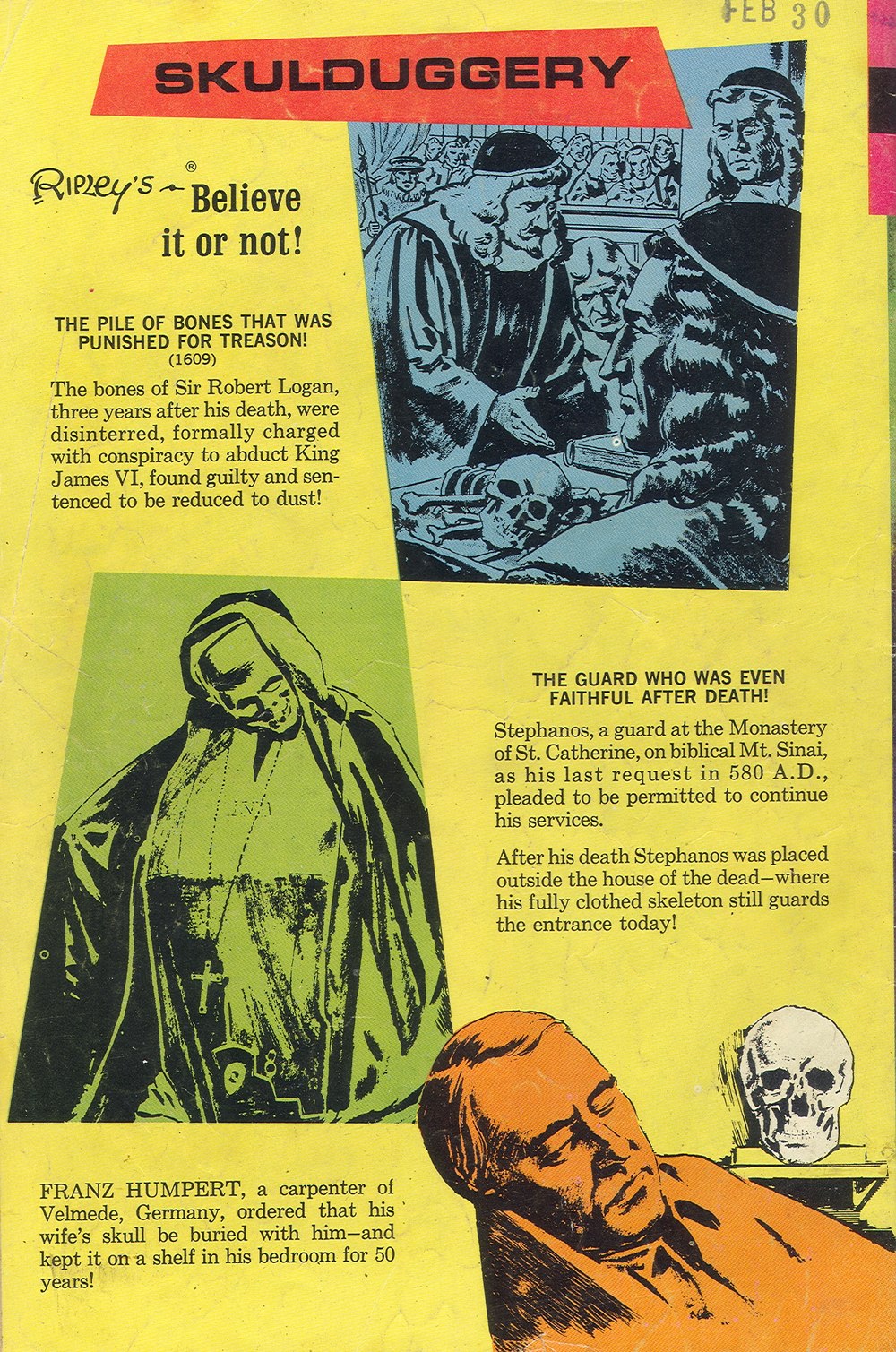 Read online Ripley's Believe it or Not! (1965) comic -  Issue #8 - 36