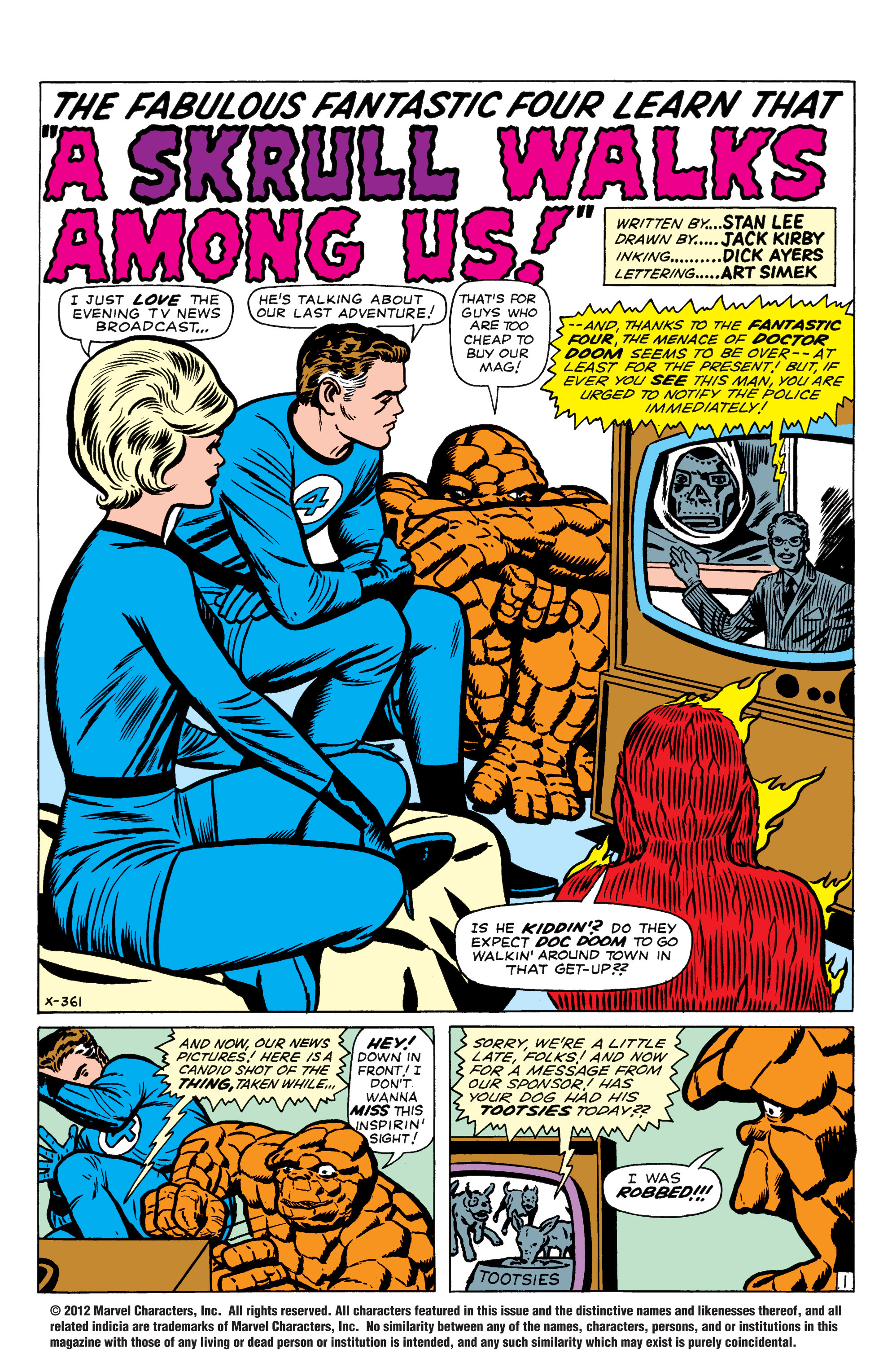 Read online Fantastic Four (1961) comic -  Issue #18 - 2