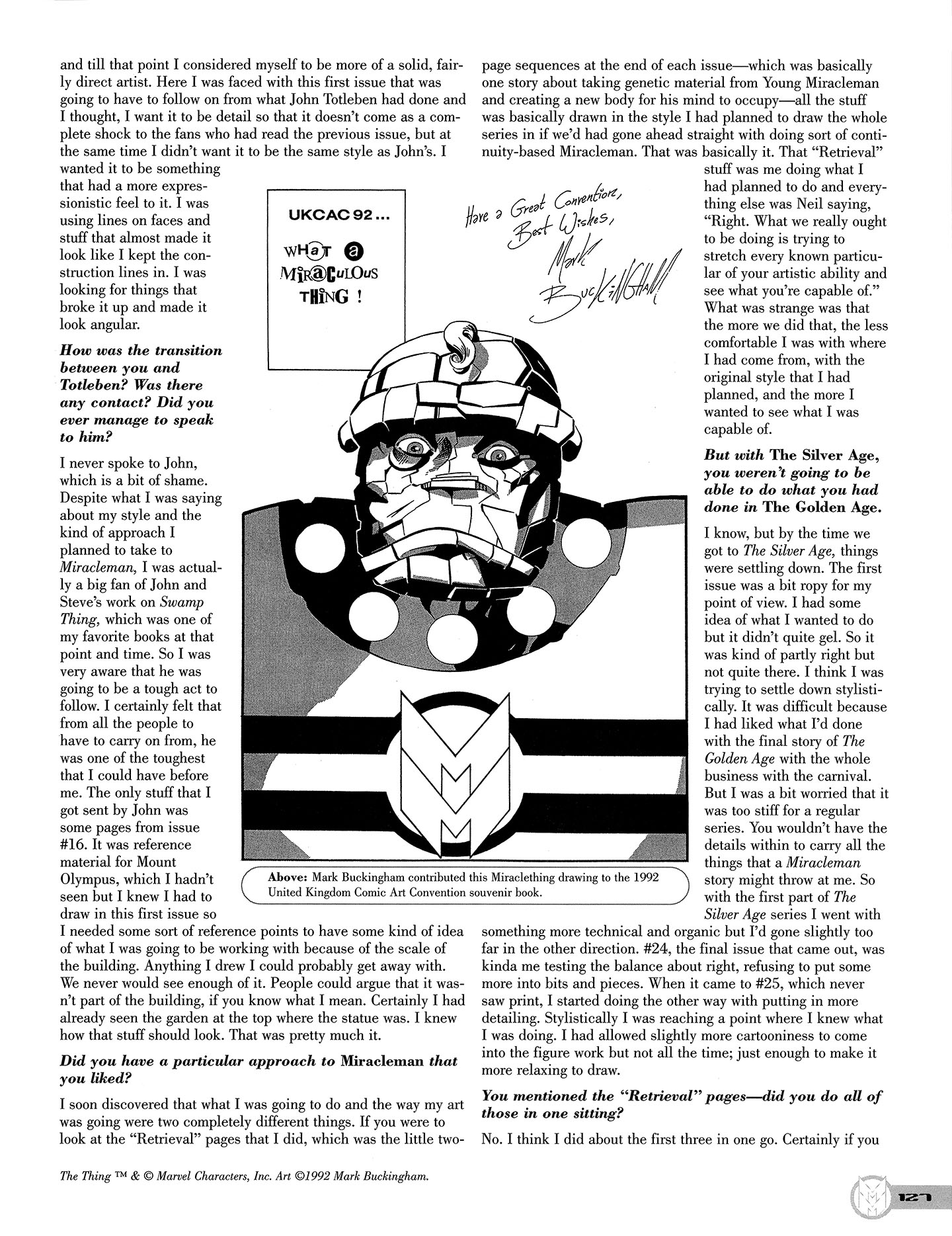 Read online Kimota!: The Miracleman Companion comic -  Issue # Full - 128