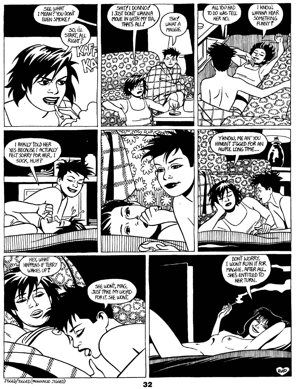 Read online Love and Rockets (1982) comic -  Issue #18 - 34