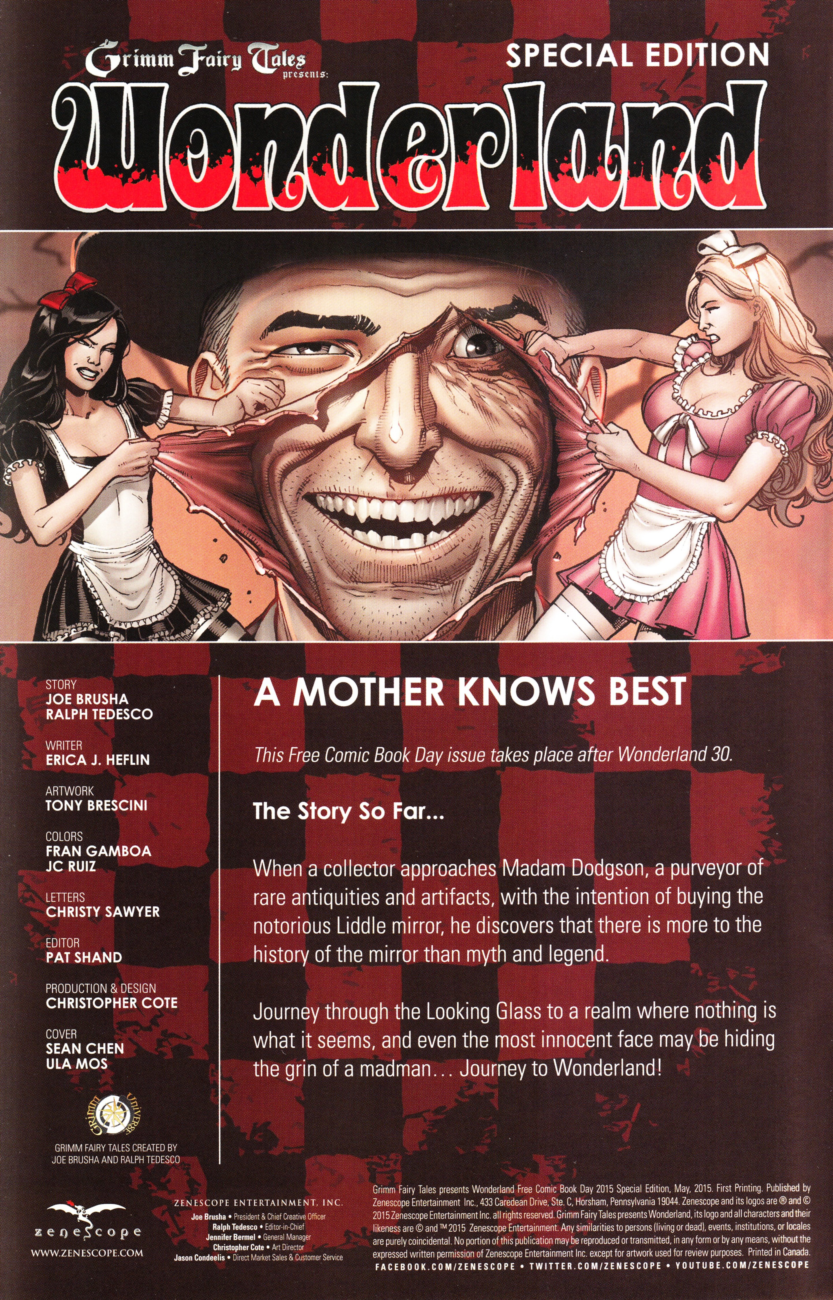 Read online Free Comic Book Day 2015 comic -  Issue # Grimm Fairy Tales Presents Wonderland - 2