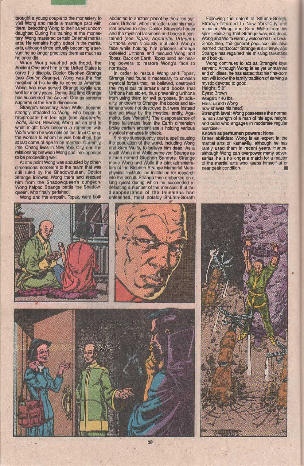 Read online The Official Handbook of the Marvel Universe: Update '89 comic -  Issue #8 - 59