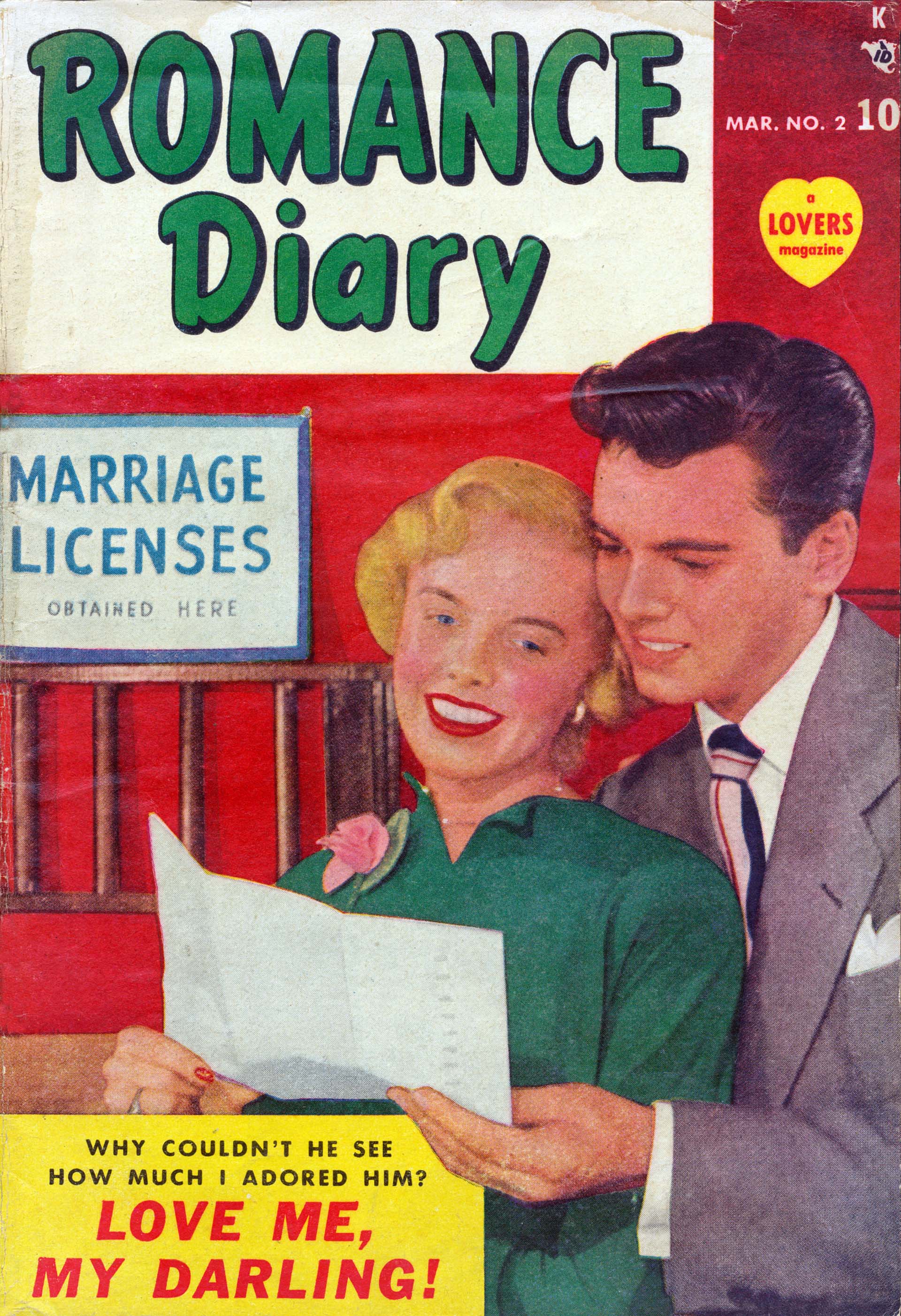 Read online Romance Diary comic -  Issue #2 - 1