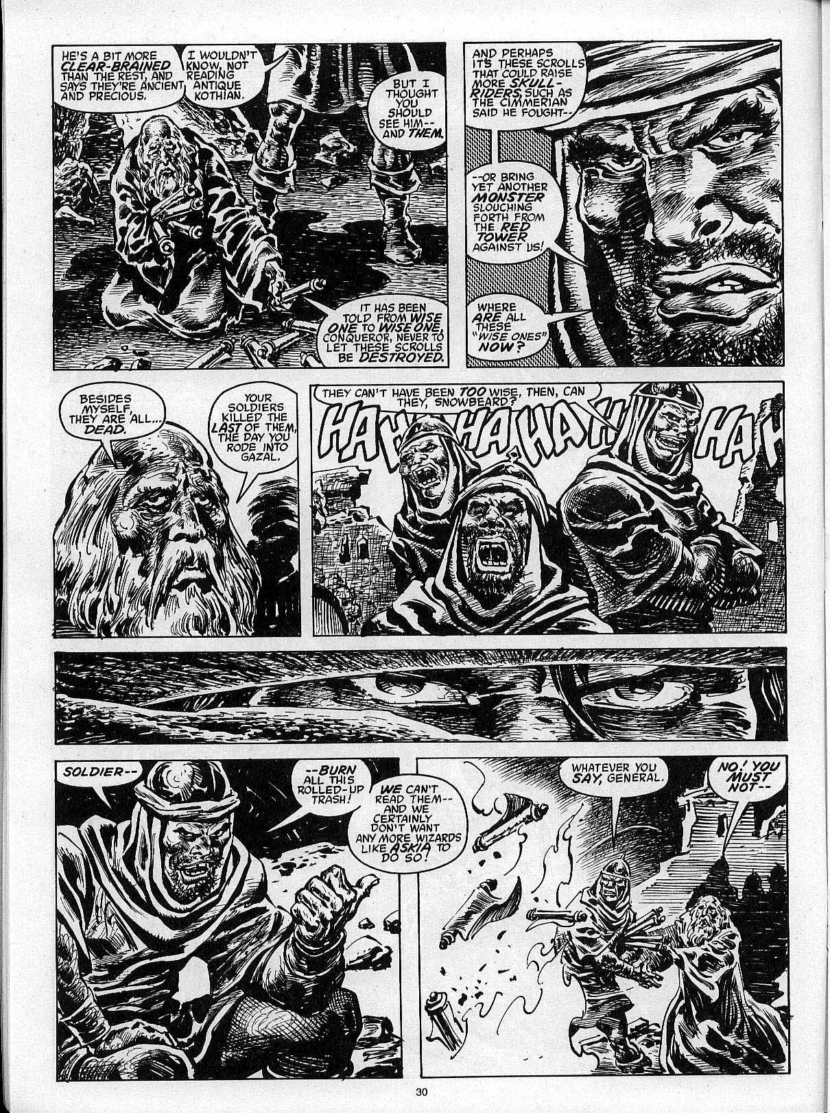 Read online The Savage Sword Of Conan comic -  Issue #204 - 32