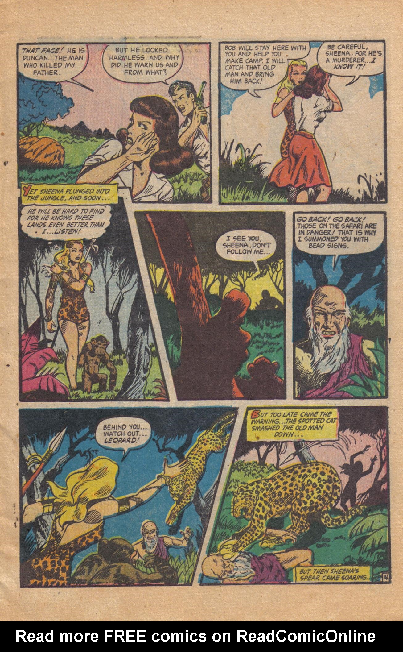 Read online Sheena, Queen of the Jungle (1942) comic -  Issue #18 - 9