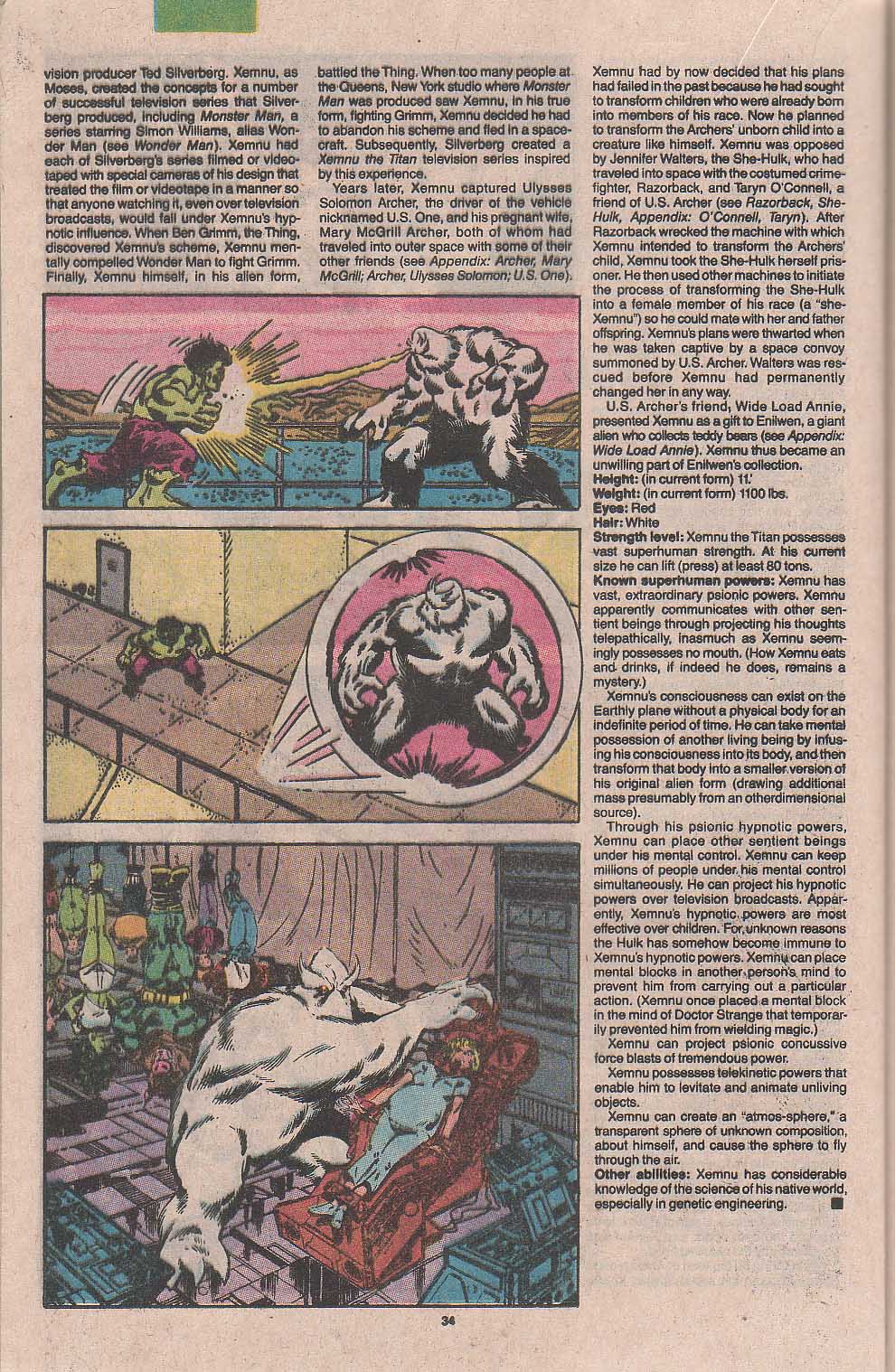 Read online The Official Handbook of the Marvel Universe: Update '89 comic -  Issue #8 - 65