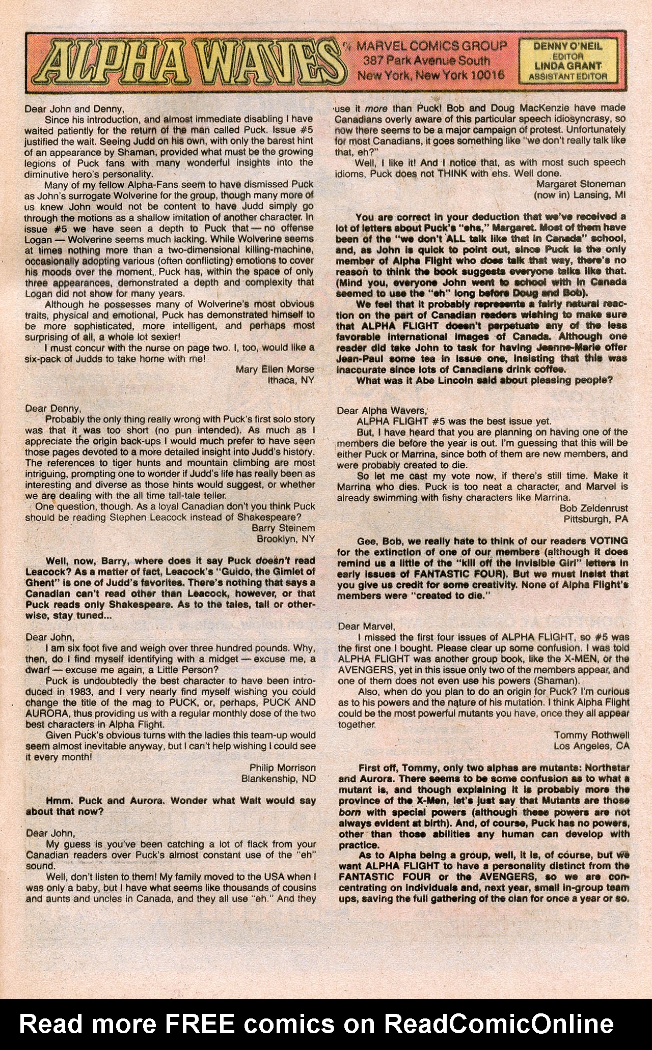 Read online Alpha Flight (1983) comic -  Issue #10 - 33