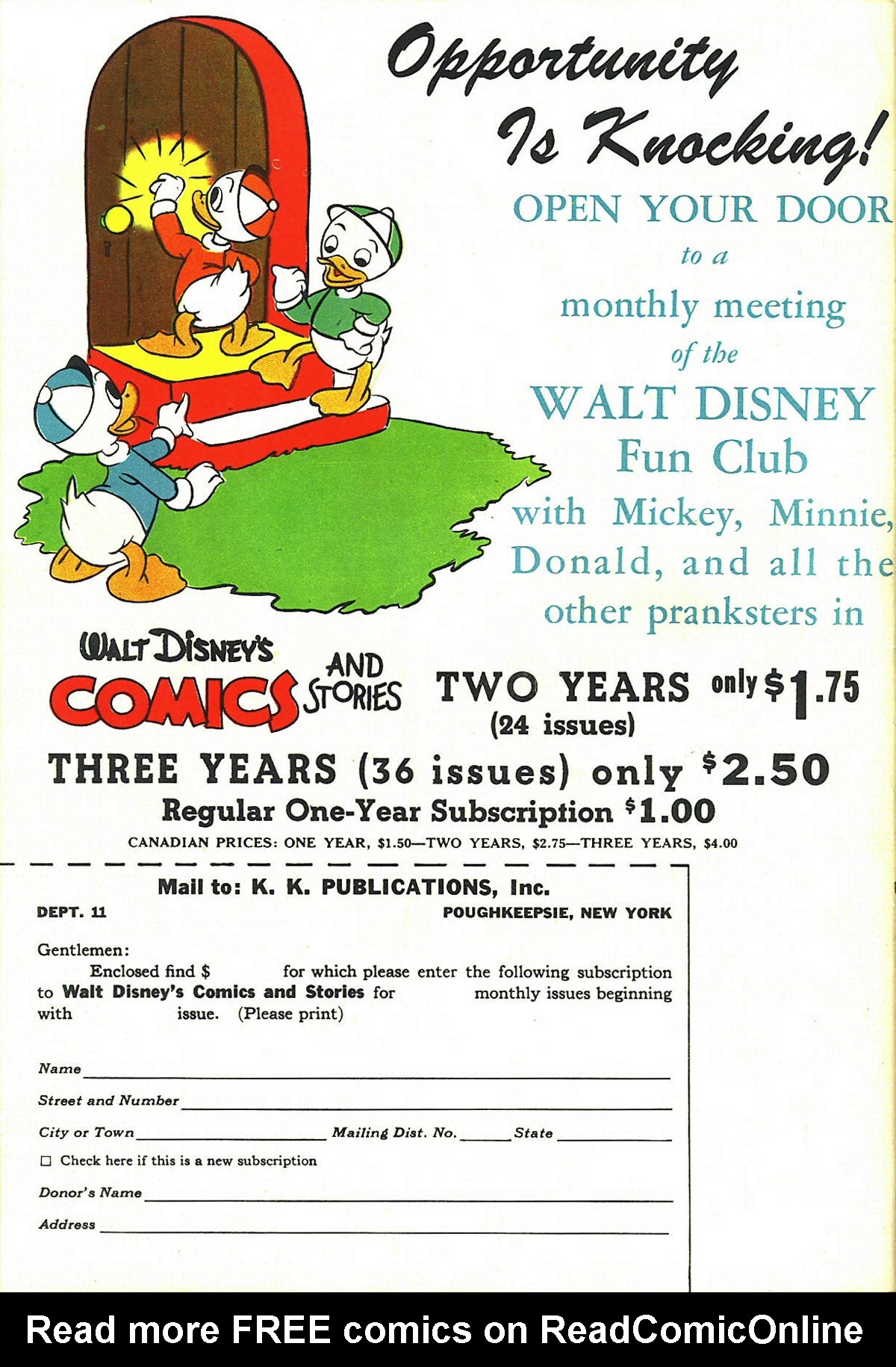 Read online Walt Disney's Comics and Stories comic -  Issue #50 - 52