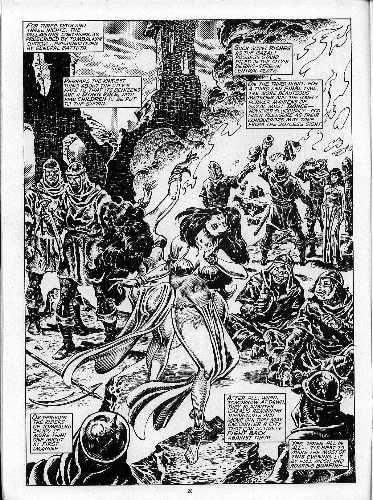 Read online The Savage Sword Of Conan comic -  Issue #204 - 30