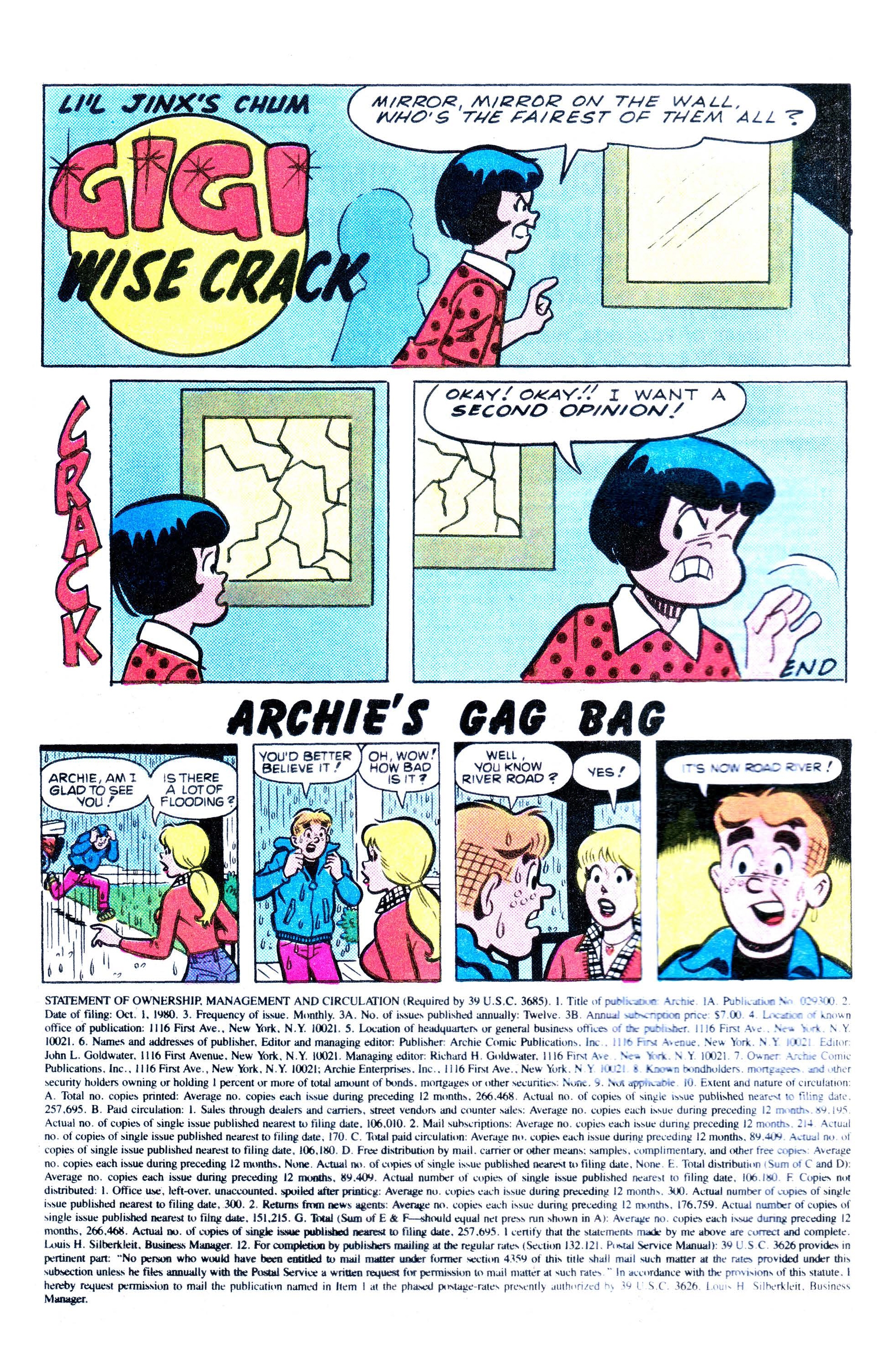 Read online Archie (1960) comic -  Issue #303 - 8