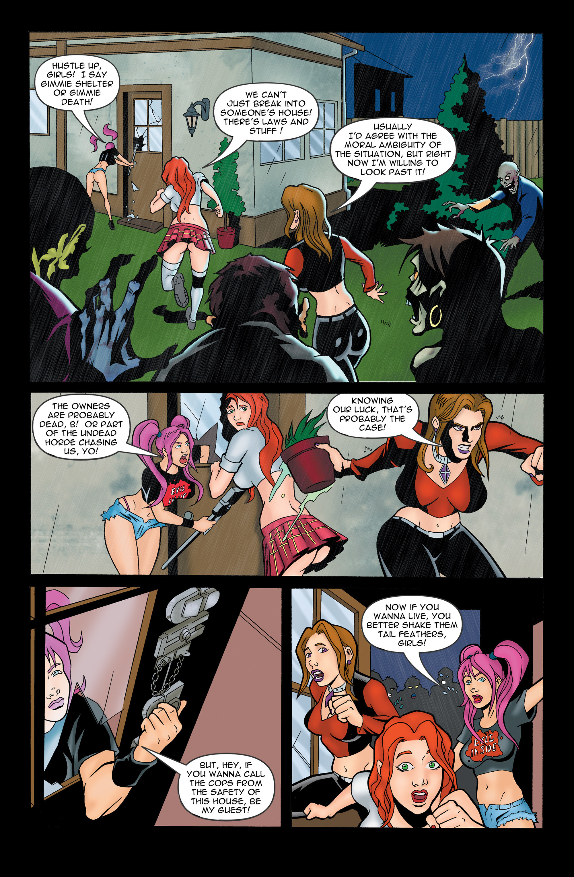 Read online Chaos Campus: Sorority Girls Vs. Zombies comic -  Issue #5 - 3