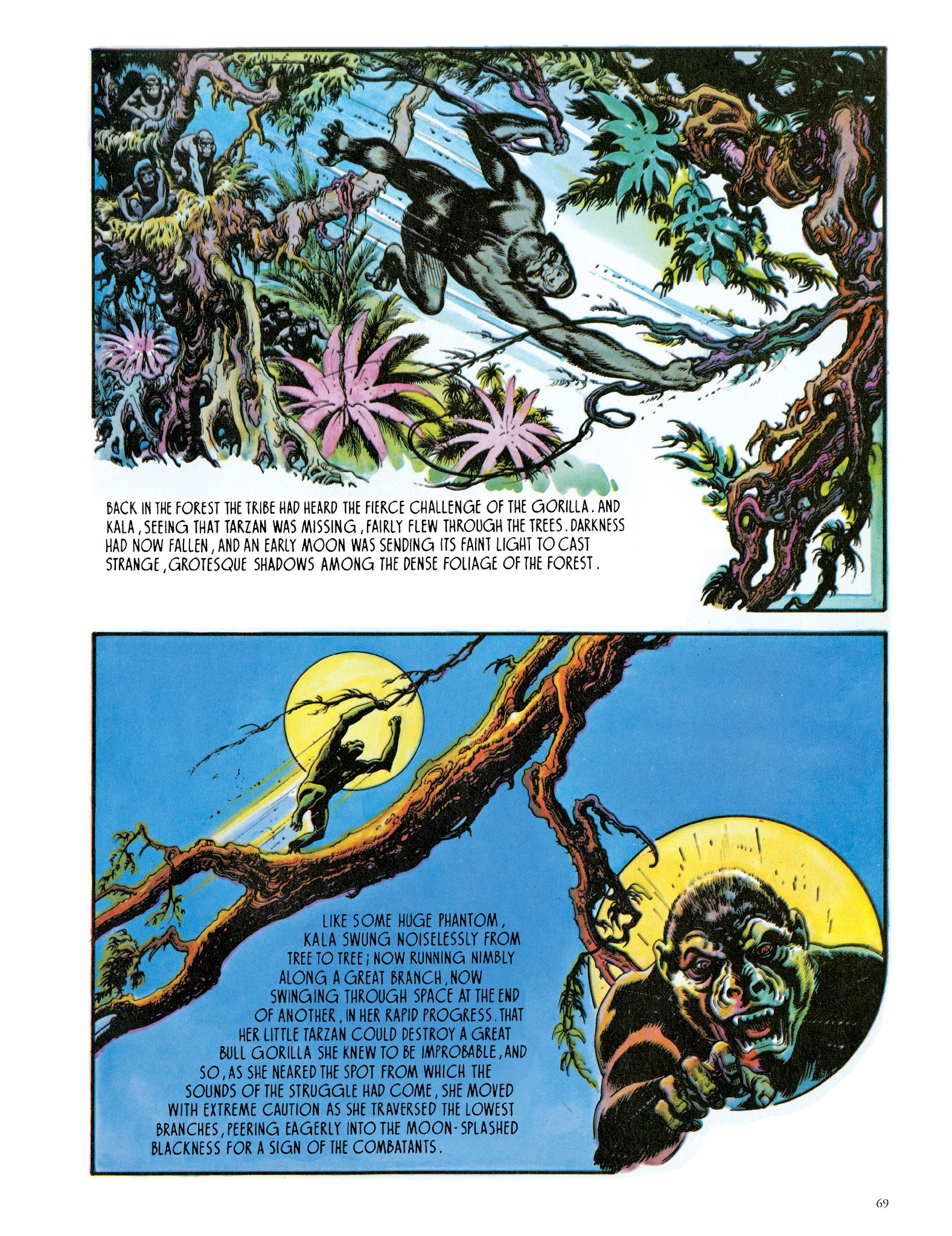 Read online Edgar Rice Burroughs' Tarzan: Burne Hogarth's Lord of the Jungle comic -  Issue # TPB - 71