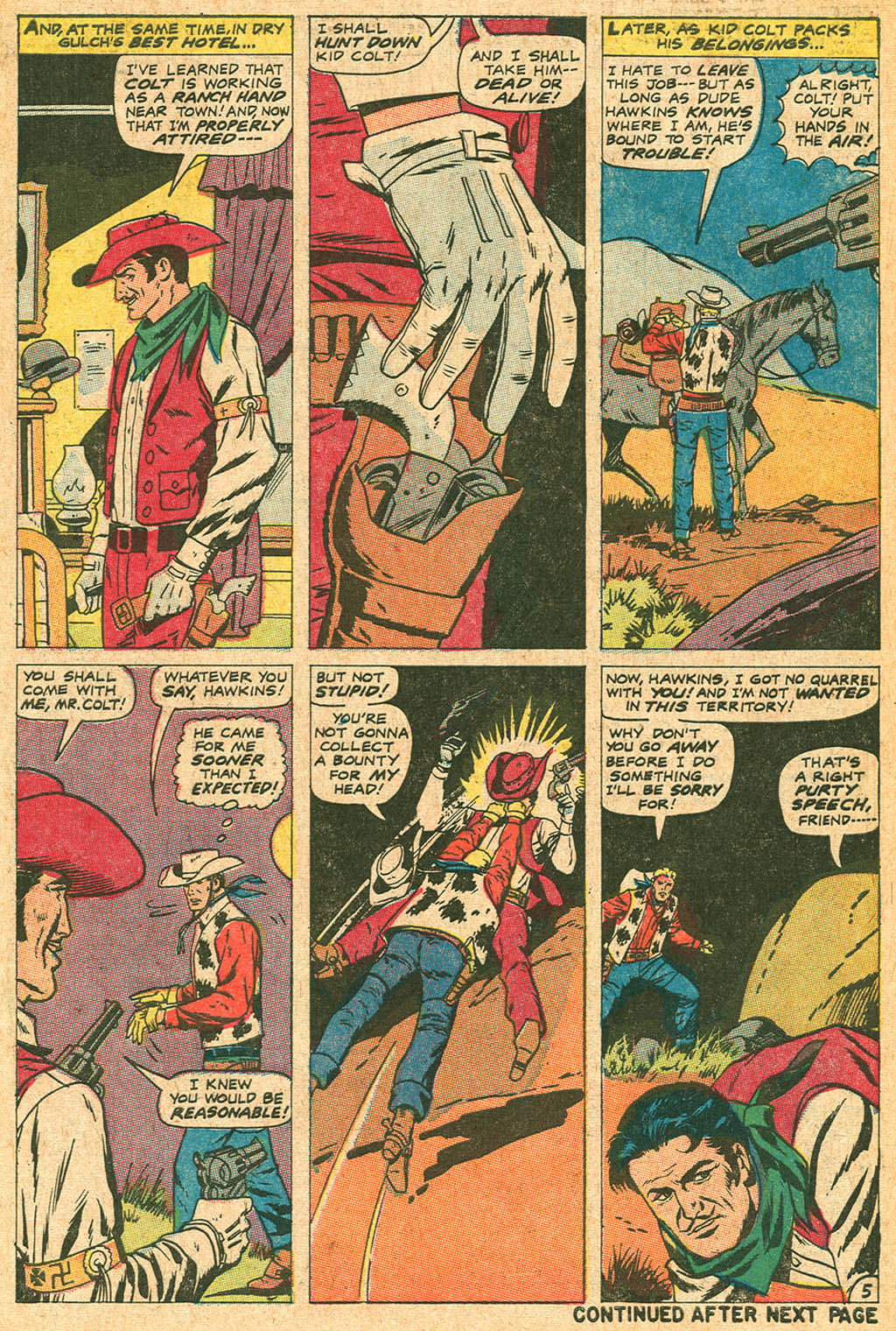 Read online Kid Colt Outlaw comic -  Issue #137 - 7