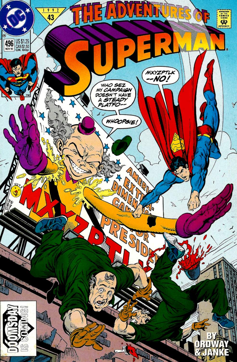 Read online Adventures of Superman (1987) comic -  Issue #496 - 1