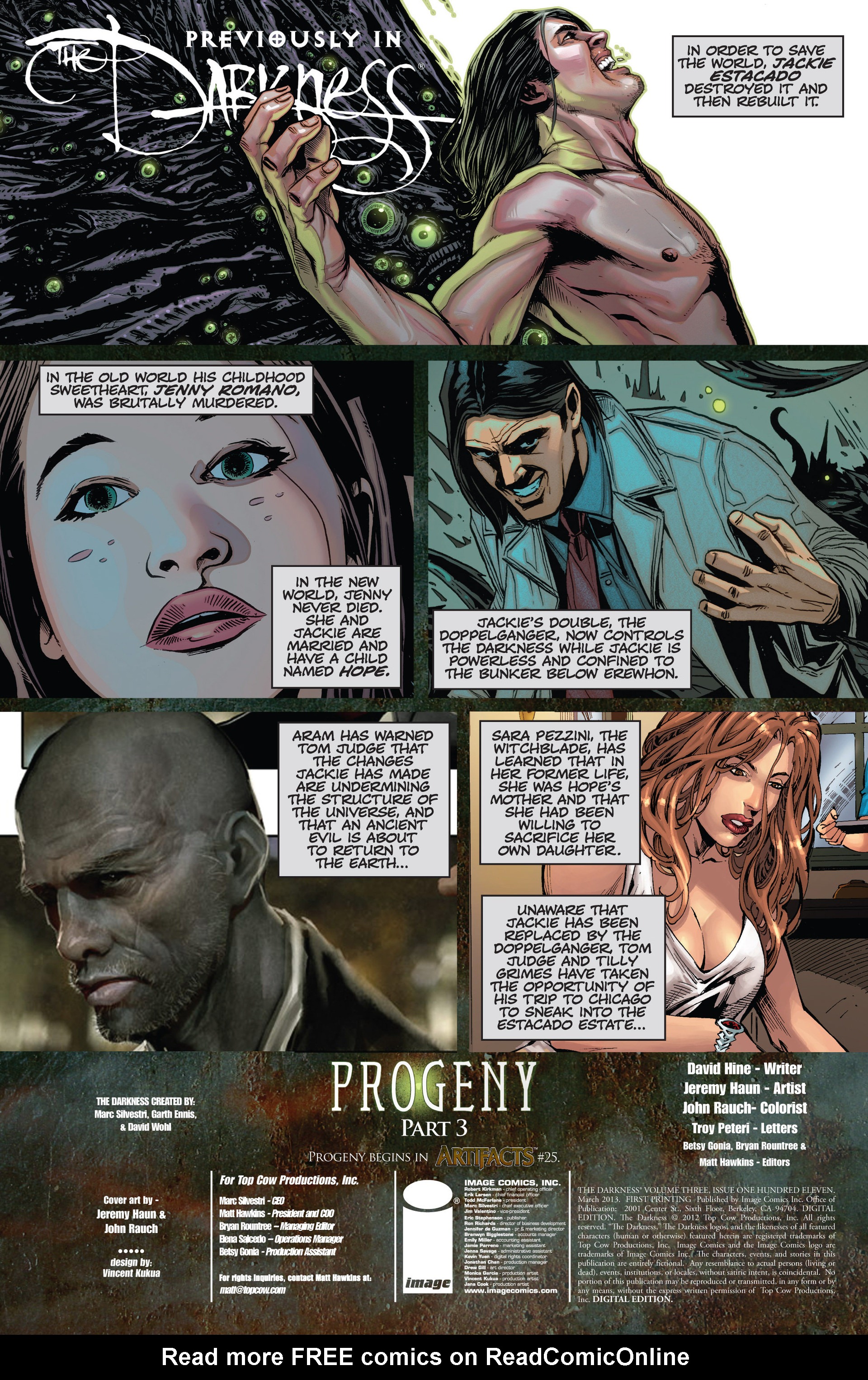 Read online The Darkness (2007) comic -  Issue #111 - 2