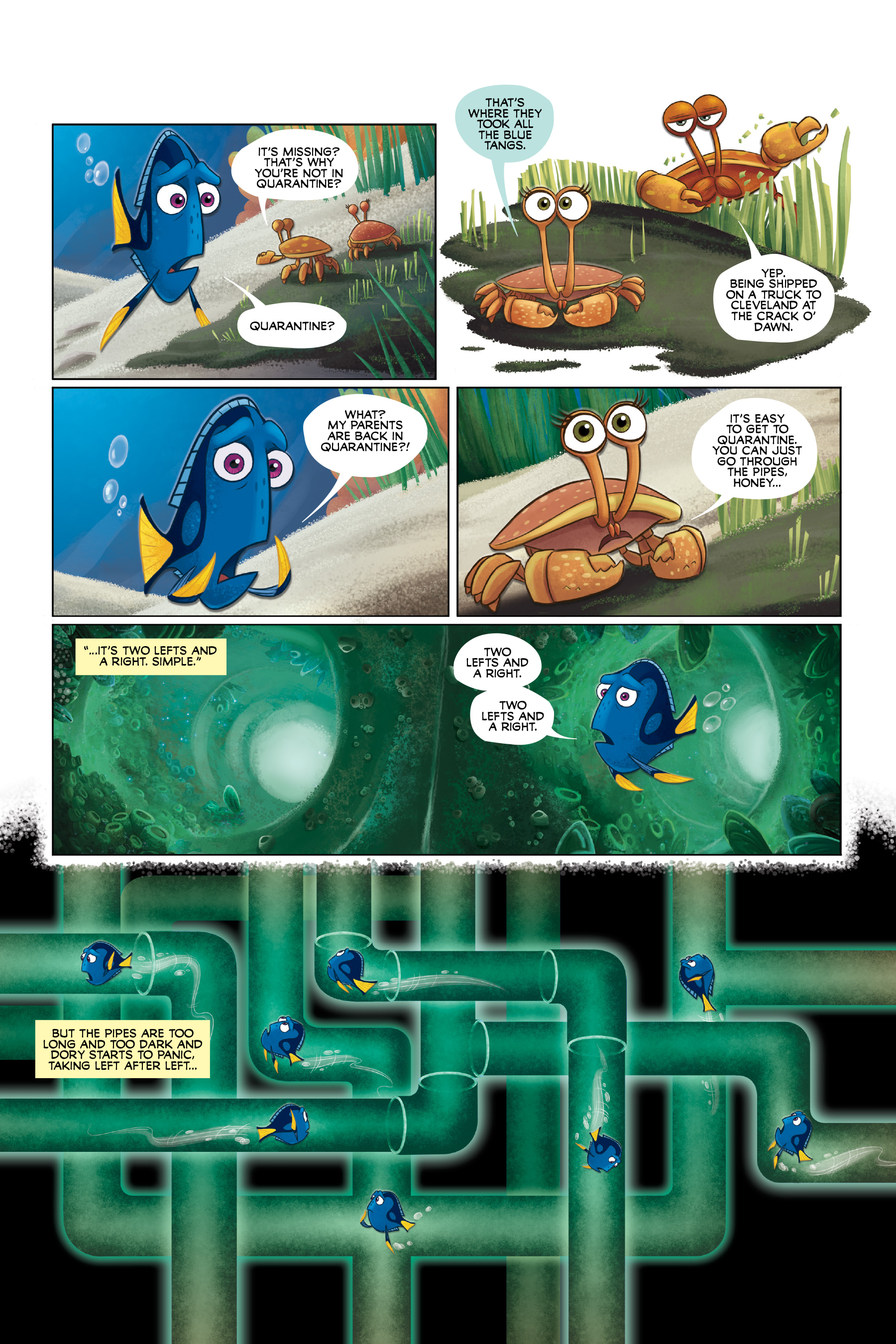 Read online Disney/PIXAR Finding Nemo and Finding Dory: The Story of the Movies in Comics comic -  Issue # TPB - 86