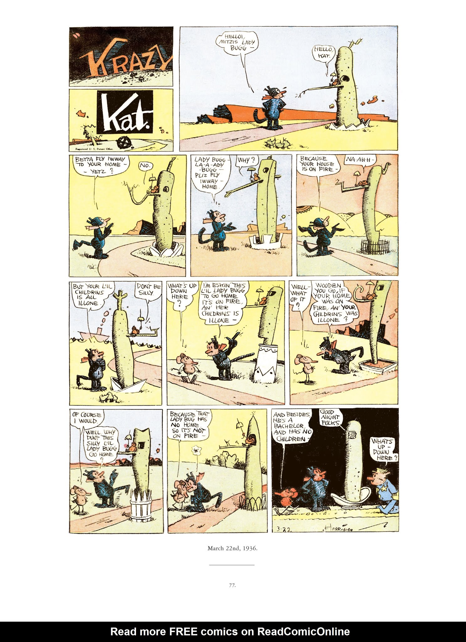 Read online Krazy & Ignatz comic -  Issue # TPB 9 - 75