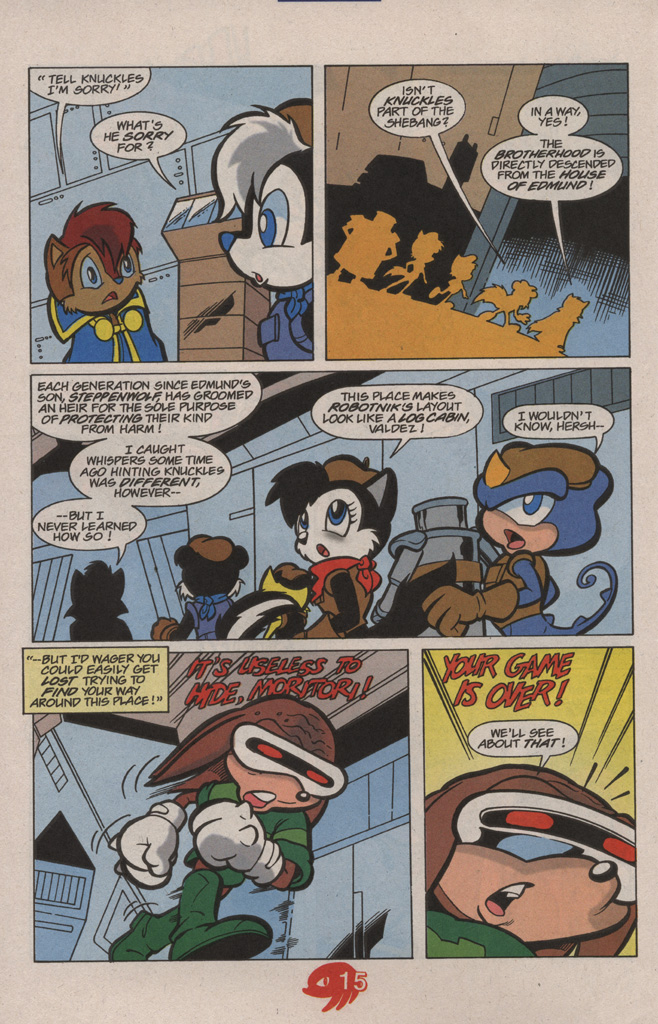 Read online Knuckles the Echidna comic -  Issue #21 - 22