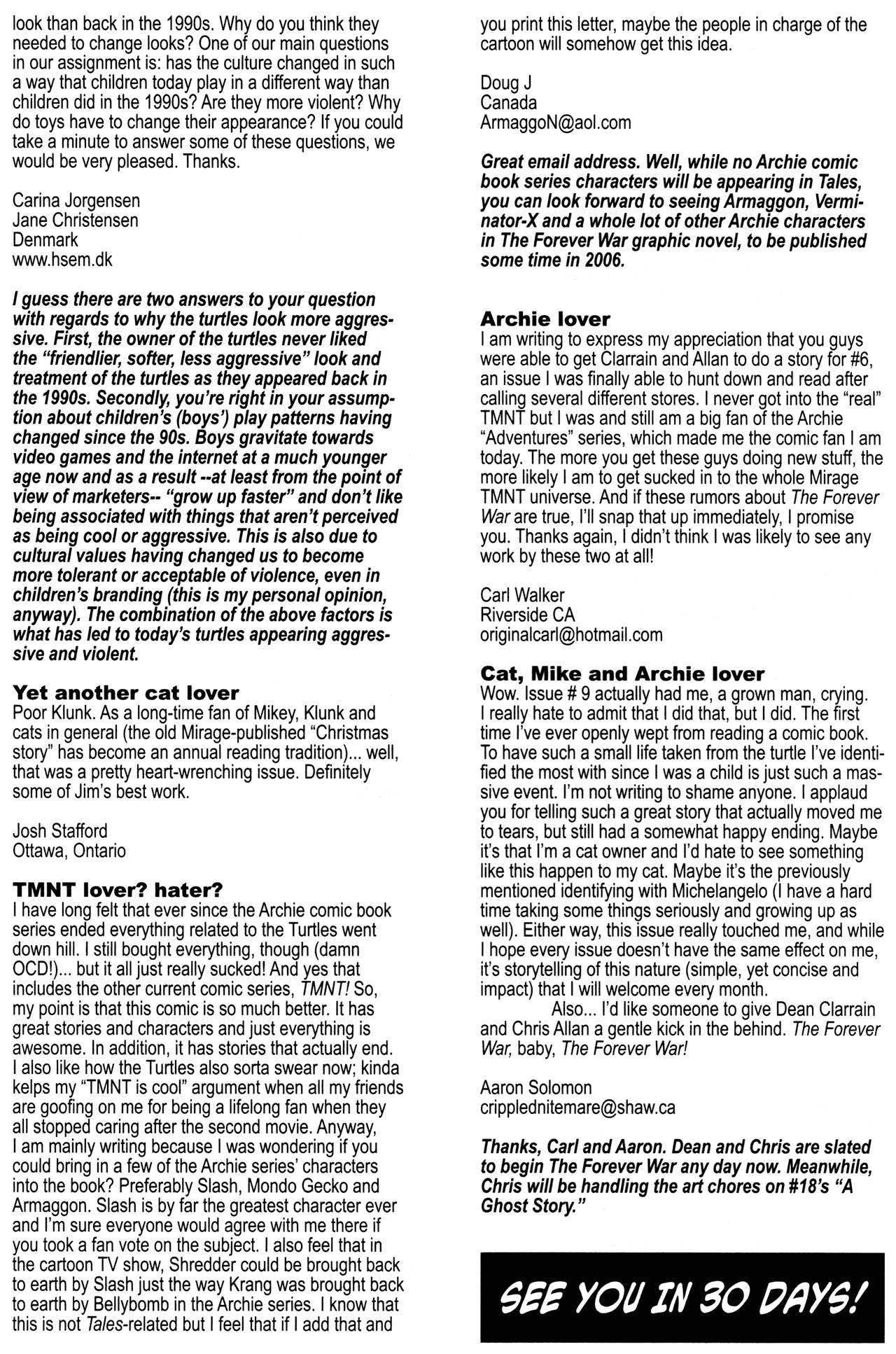 Read online Tales of the TMNT comic -  Issue #11 - 29