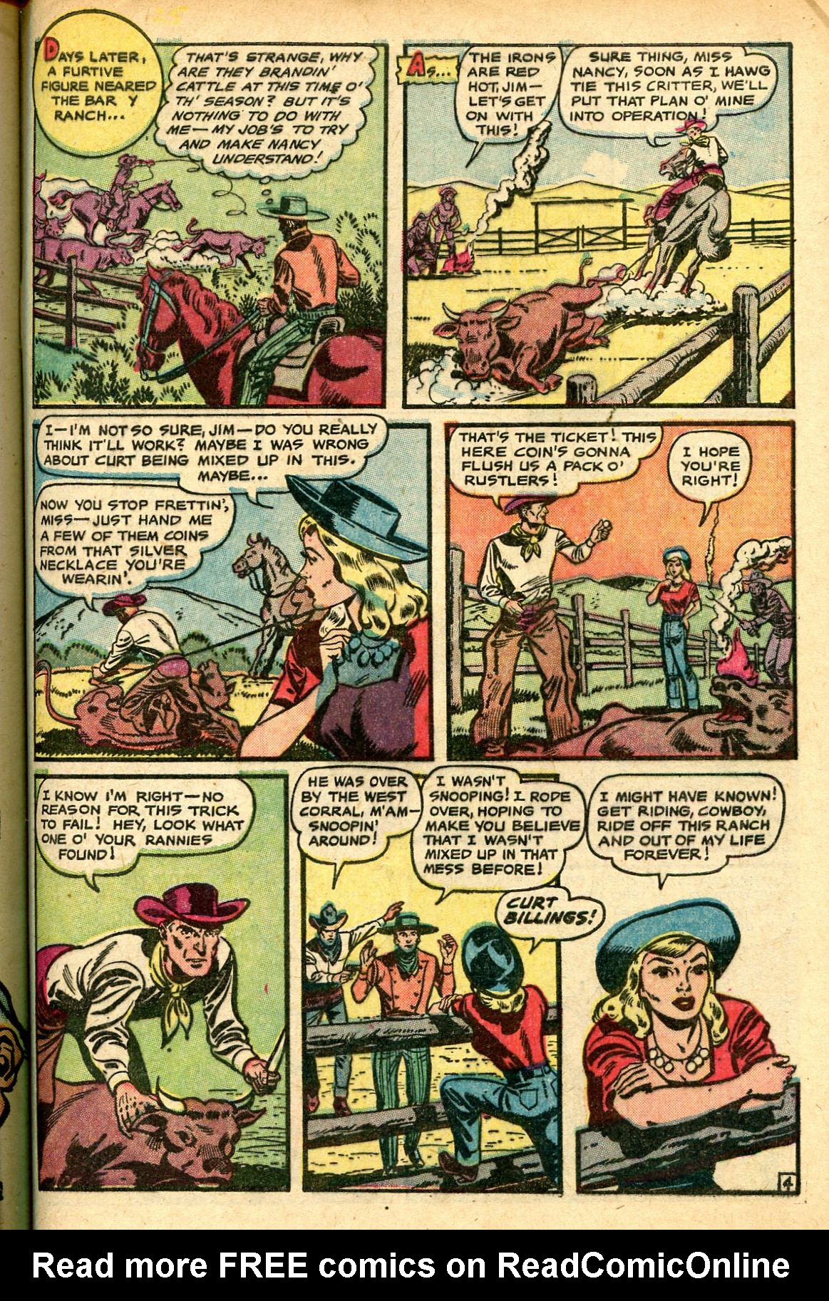 Read online Cowgirl Romances (1950) comic -  Issue #7 - 29