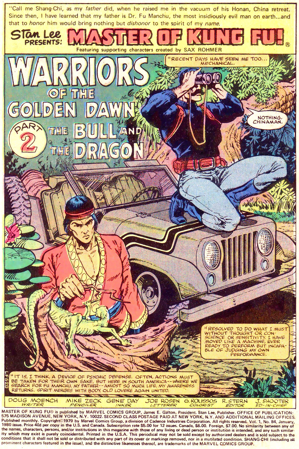Read online Master of Kung Fu (1974) comic -  Issue #84 - 2