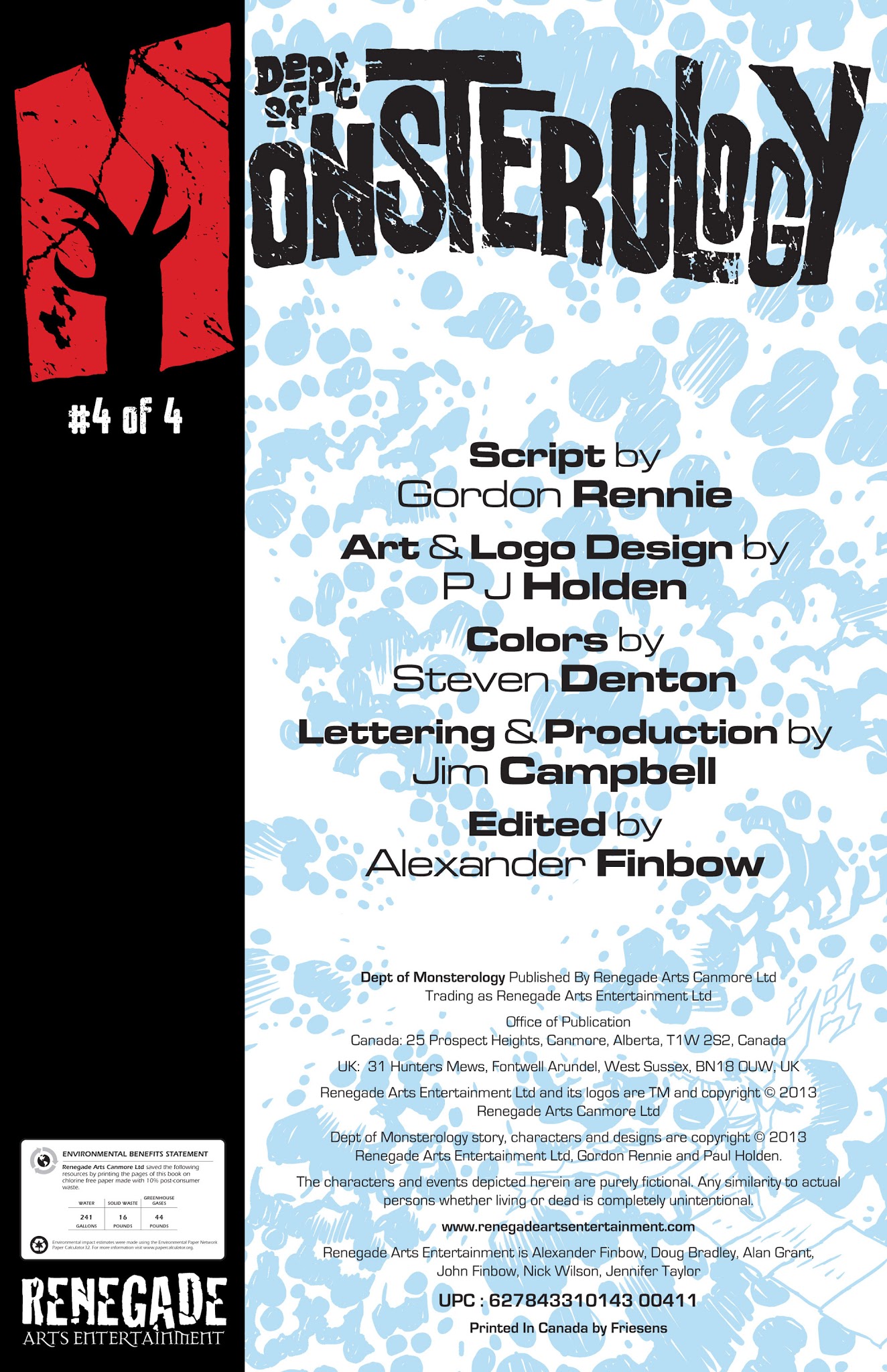 Read online Dept of Monsterology comic -  Issue #4 - 2