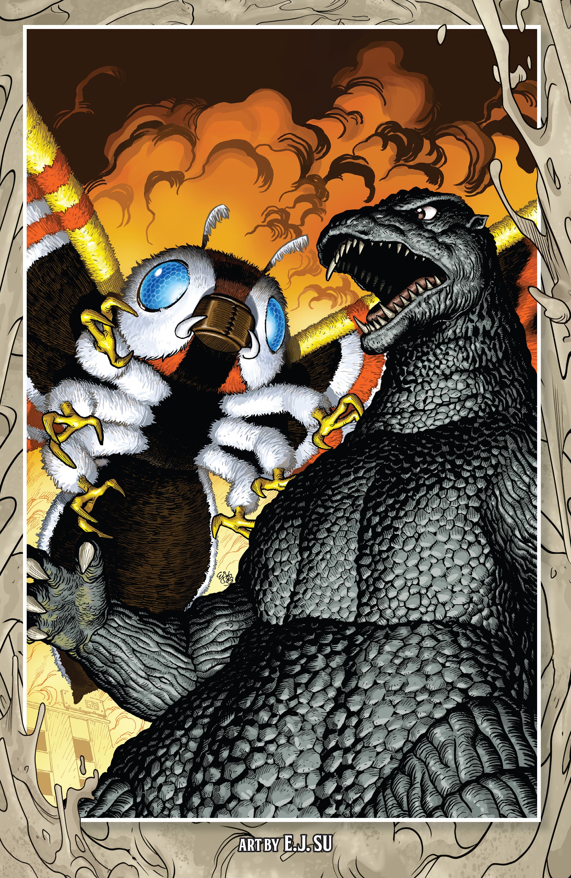 Read online Godzilla Rivals comic -  Issue # Vs. Mothra - 44