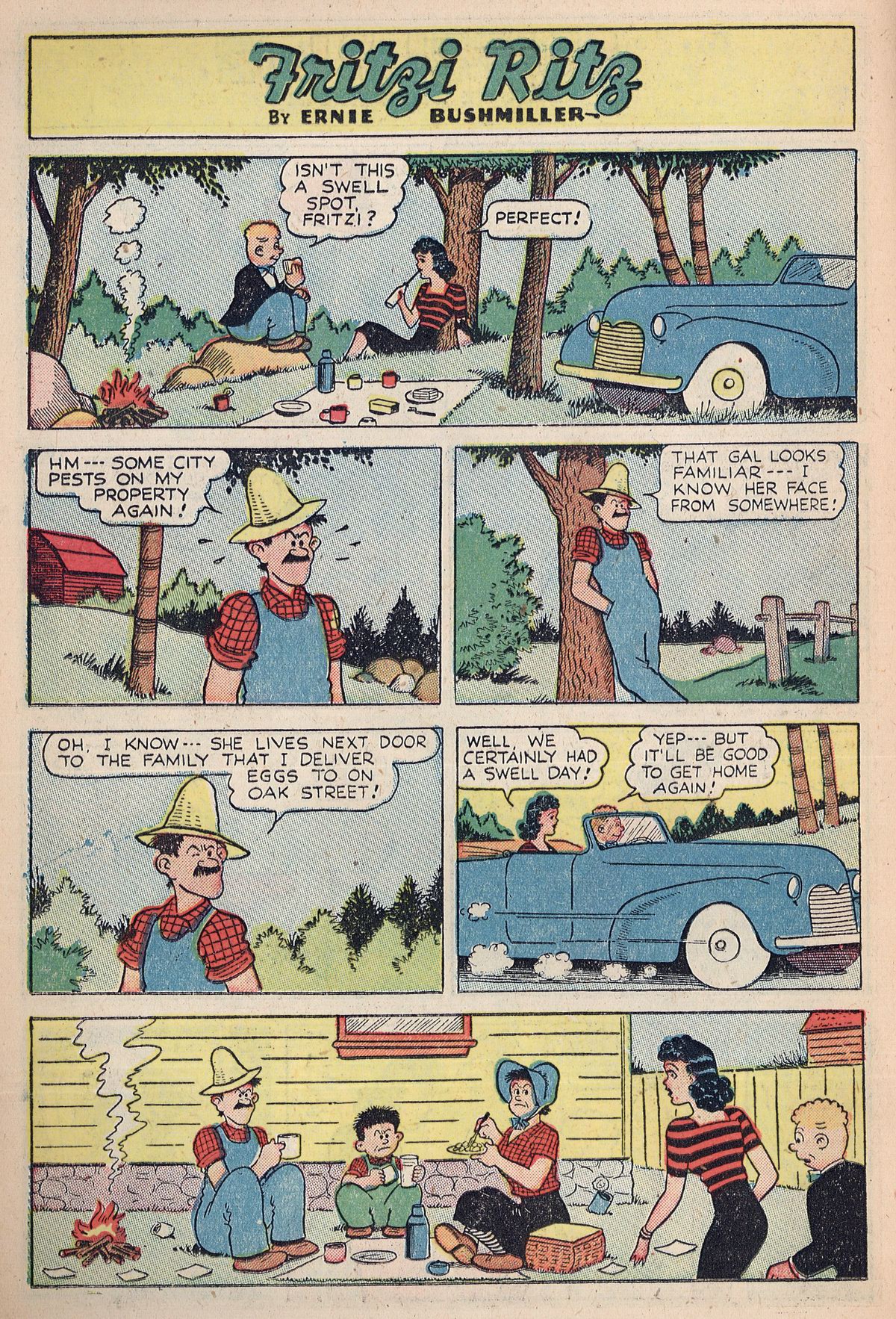 Read online Fritzi Ritz (1948) comic -  Issue #5 - 14