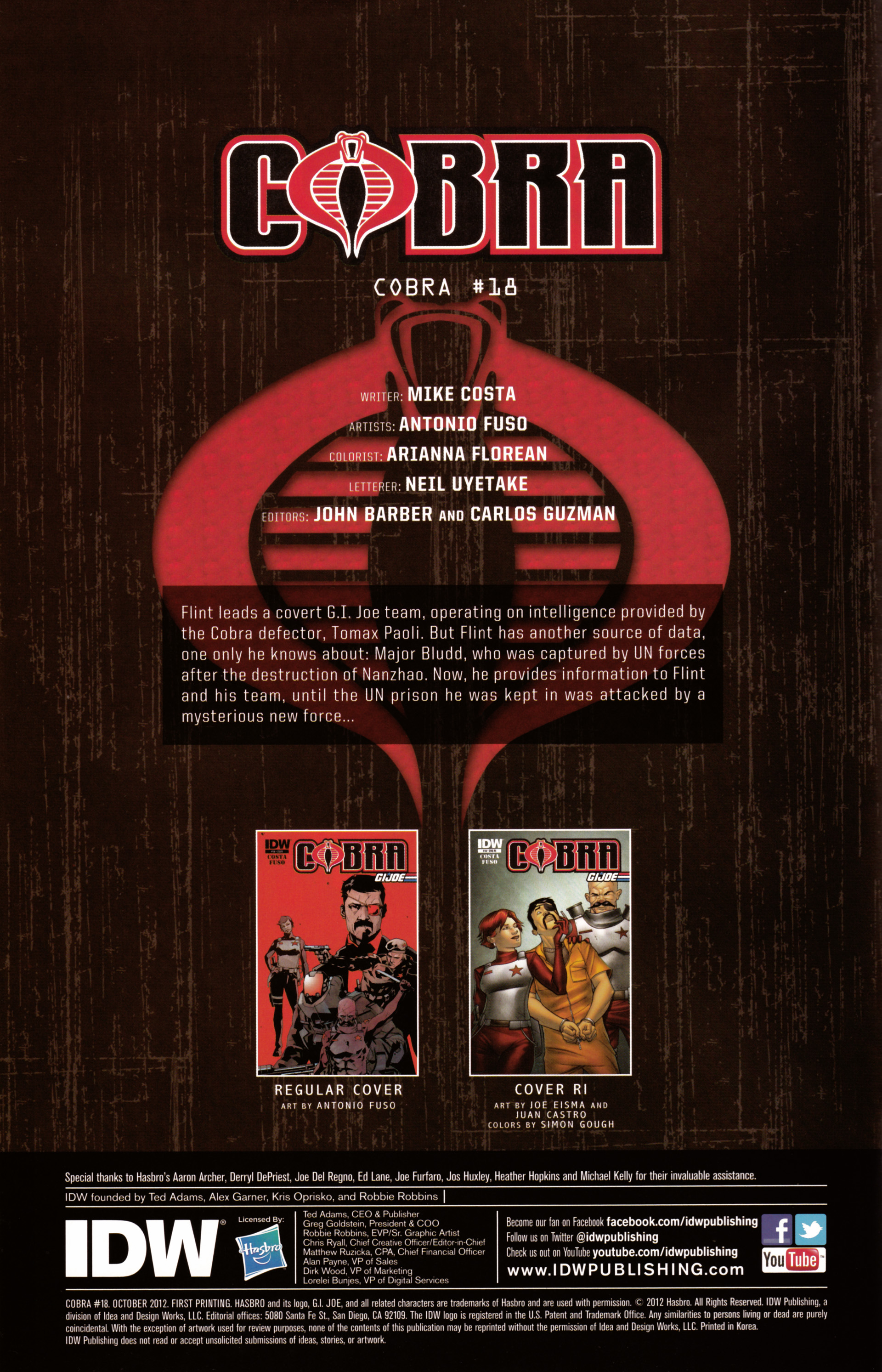 Read online G.I. Joe Cobra (2011) comic -  Issue #18 - 2