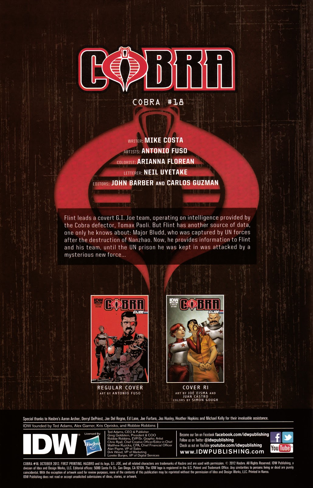 G.I. Joe Cobra (2011) issue 18 - Page 2