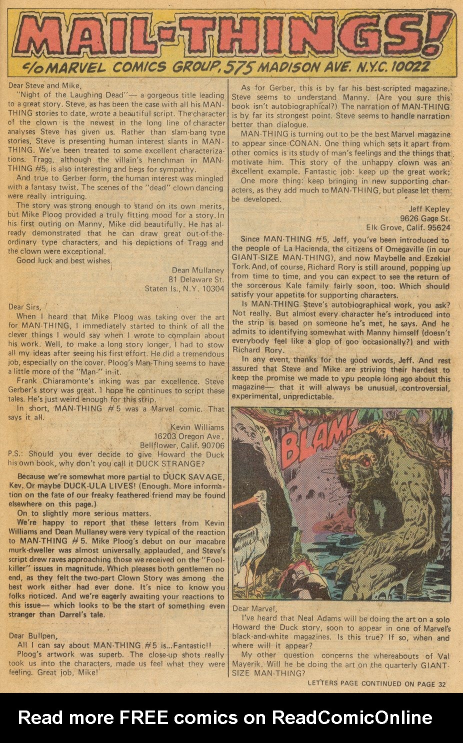 Read online Man-Thing (1974) comic -  Issue #9 - 14