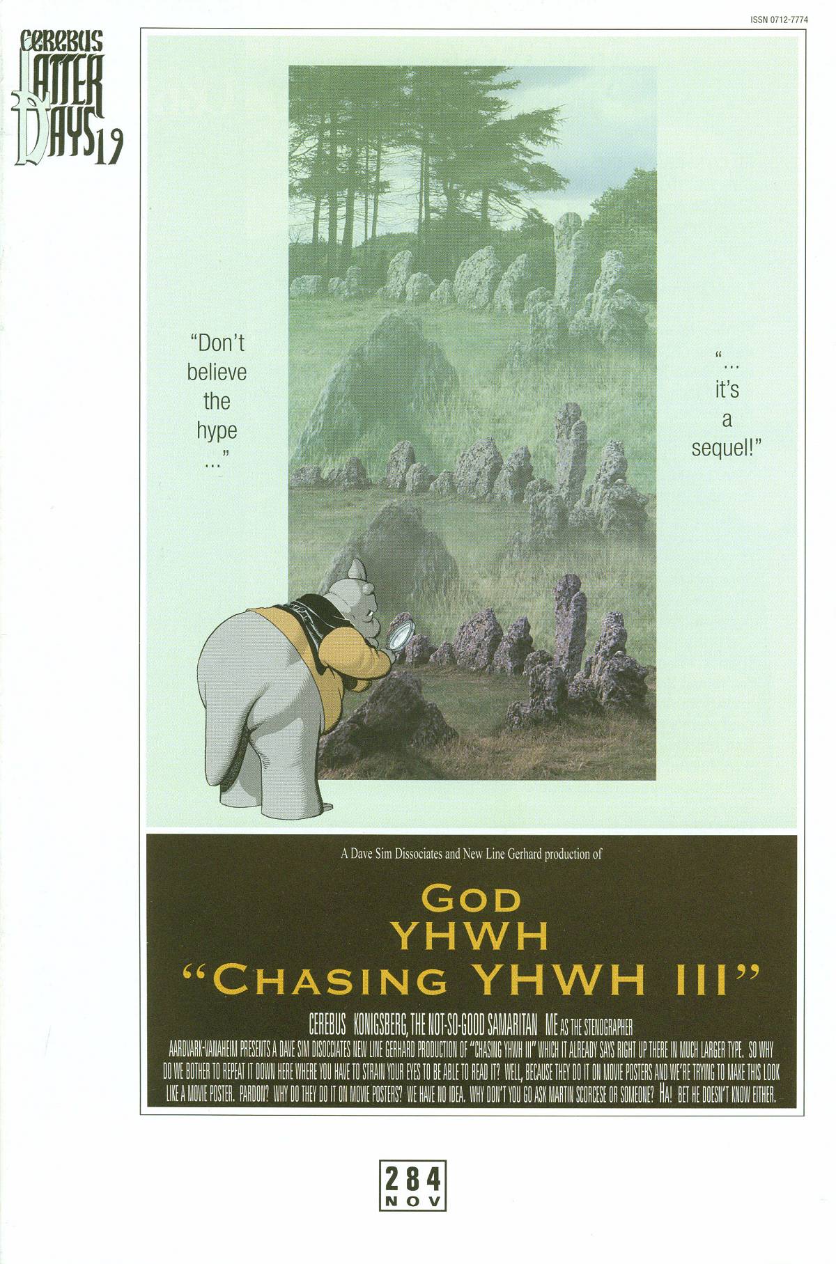 Read online Cerebus comic -  Issue #284 - 1