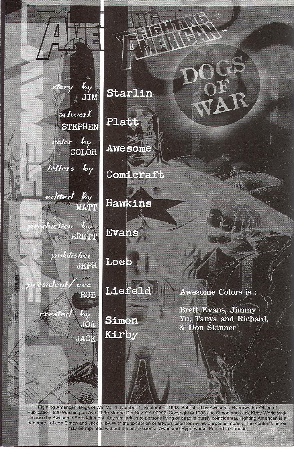 Read online Fighting American: Dogs of War comic -  Issue #1 - 2