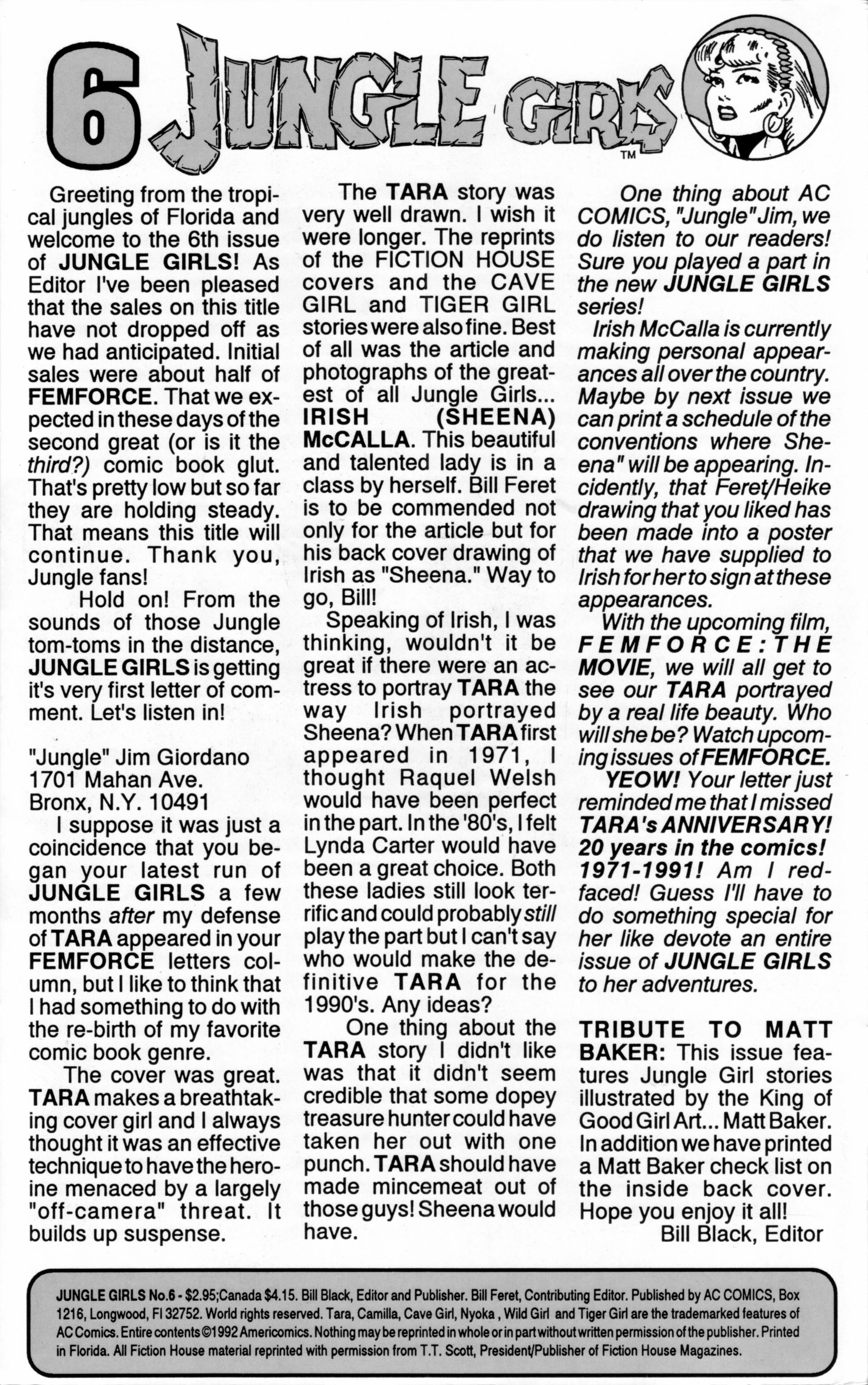 Read online Jungle Girls (1988) comic -  Issue #6 - 2
